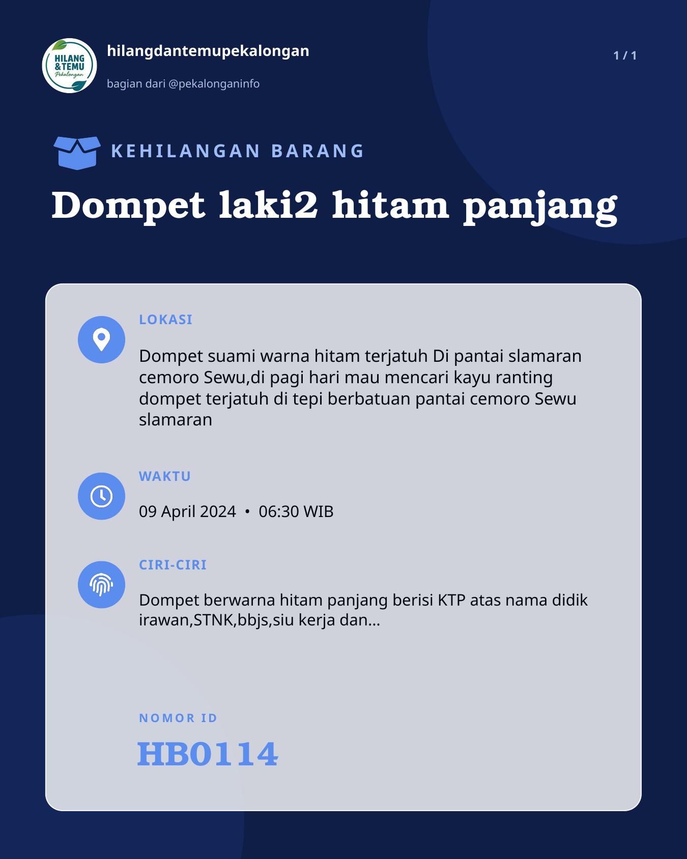 Slide laporan Dompet laki2 hitam panjang (HB0114)