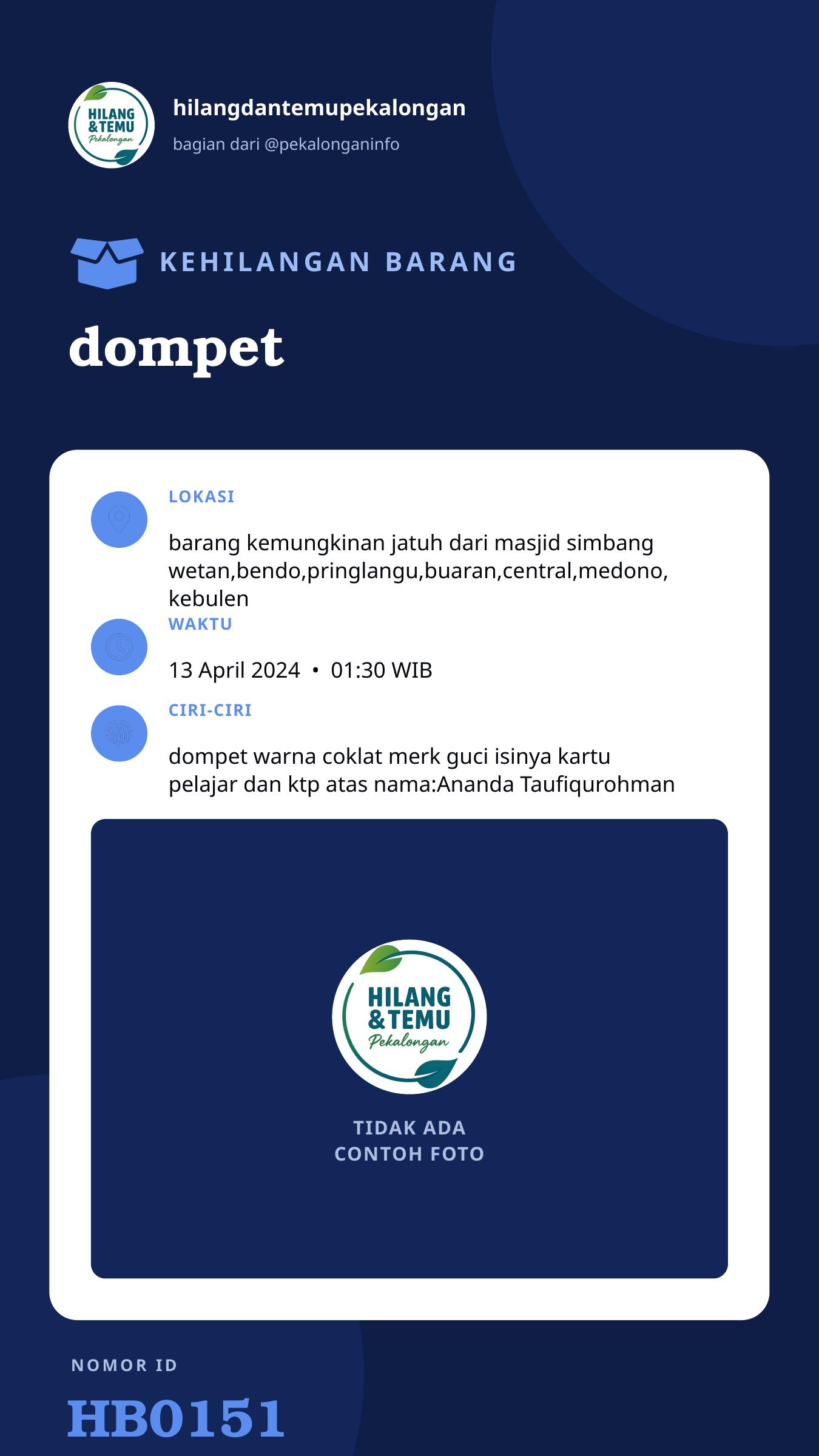 Story 9:16 laporan dompet