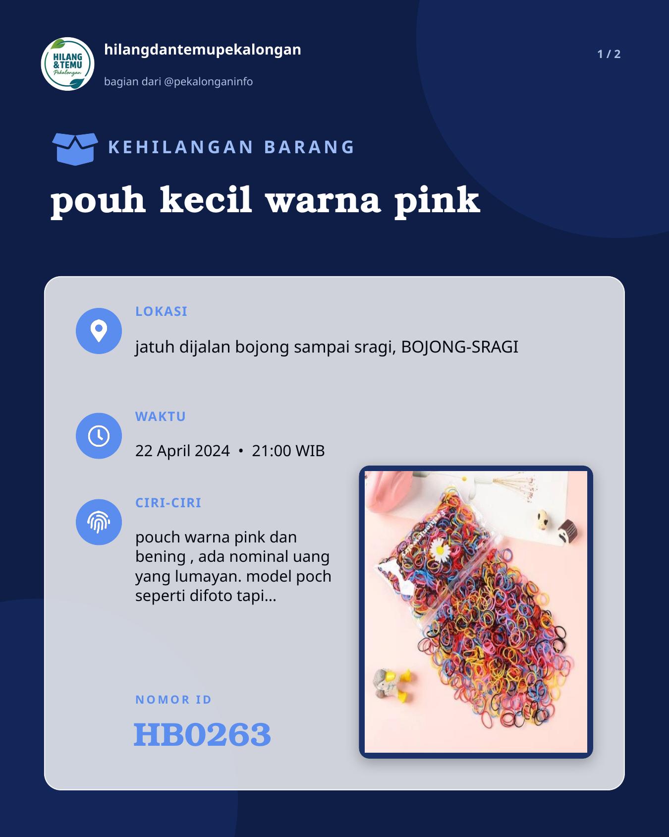 Slide 1 laporan pouh kecil warna pink