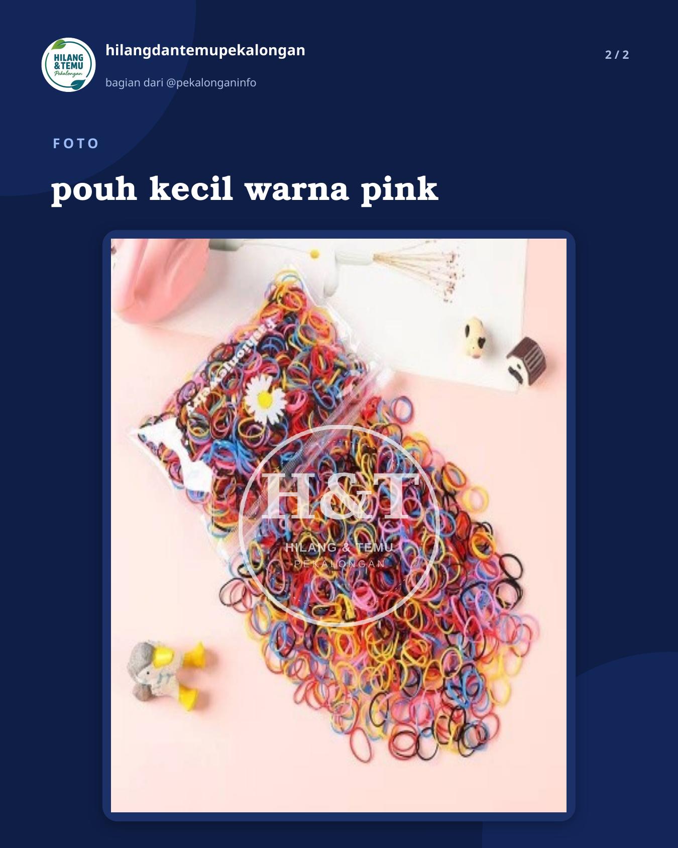 Slide 2 laporan pouh kecil warna pink