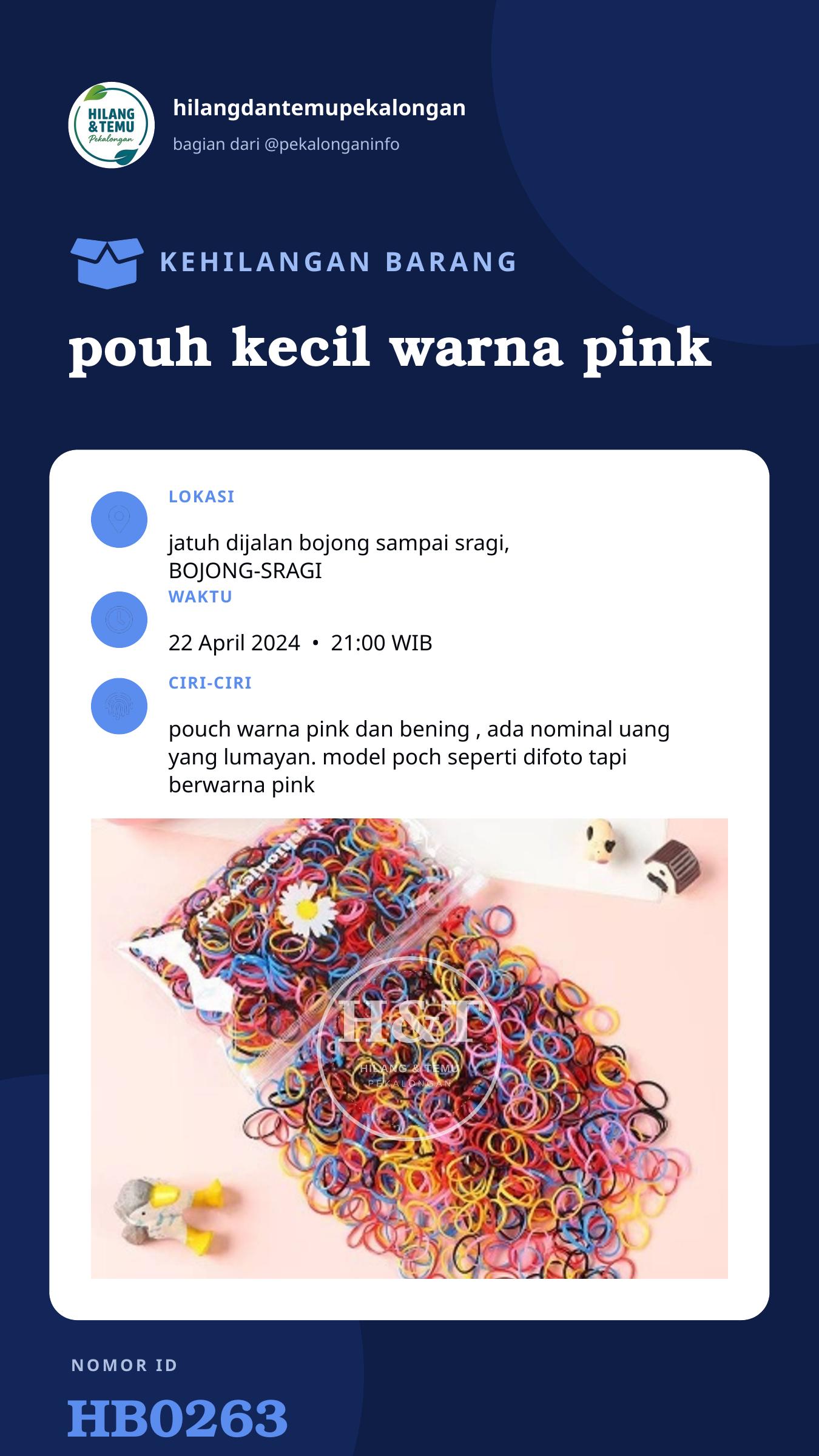 Story 9:16 laporan pouh kecil warna pink