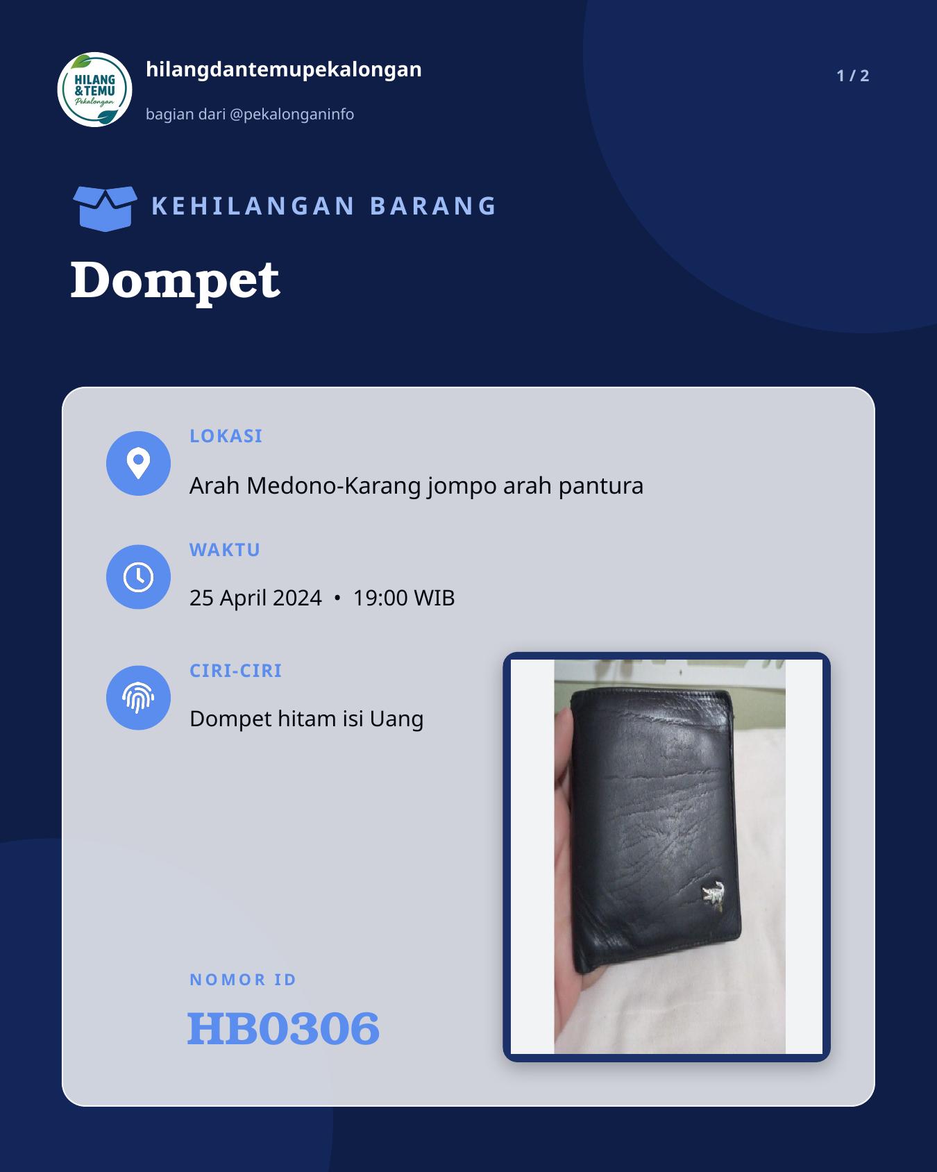 Slide 1 laporan Dompet