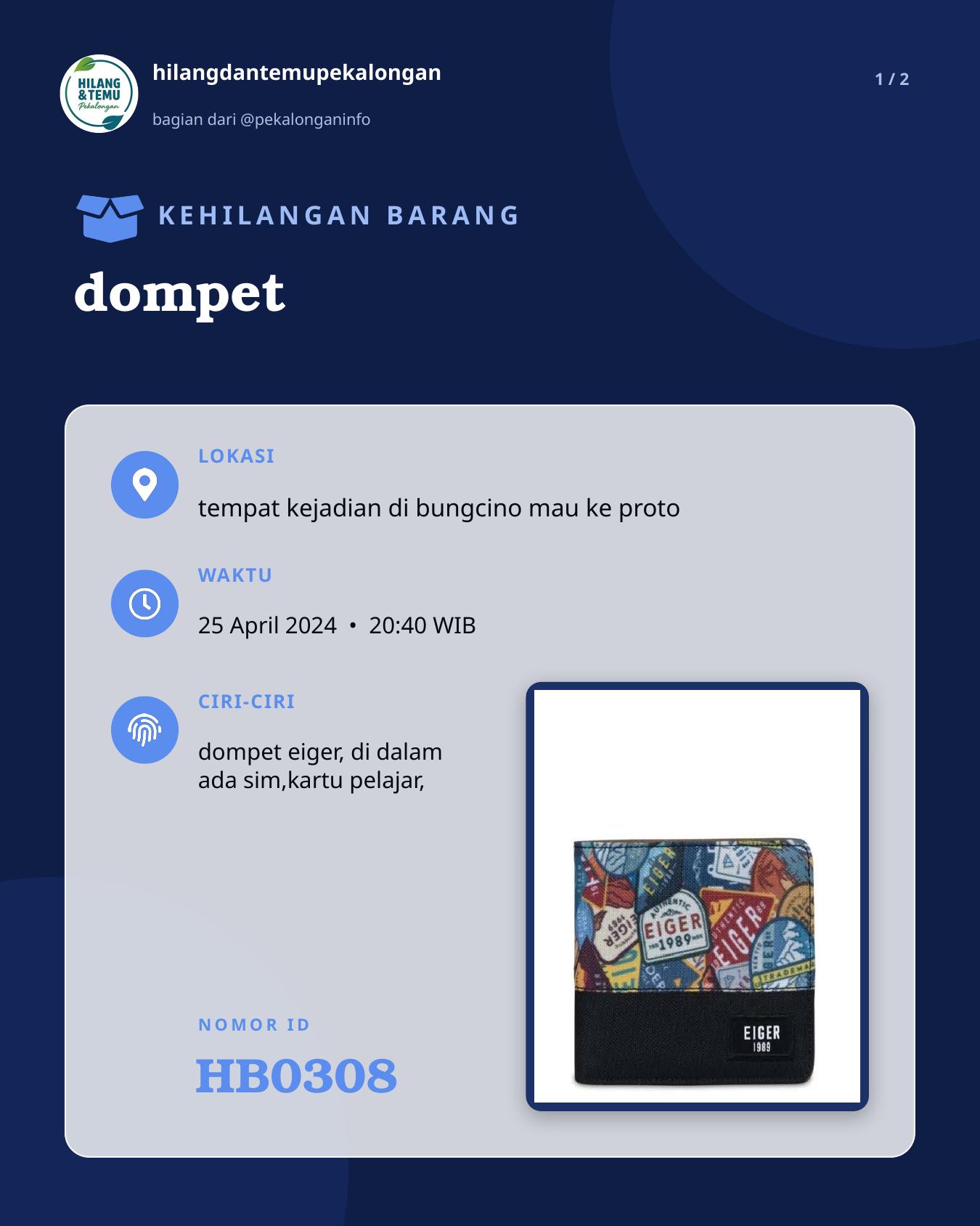 Slide 1 laporan dompet