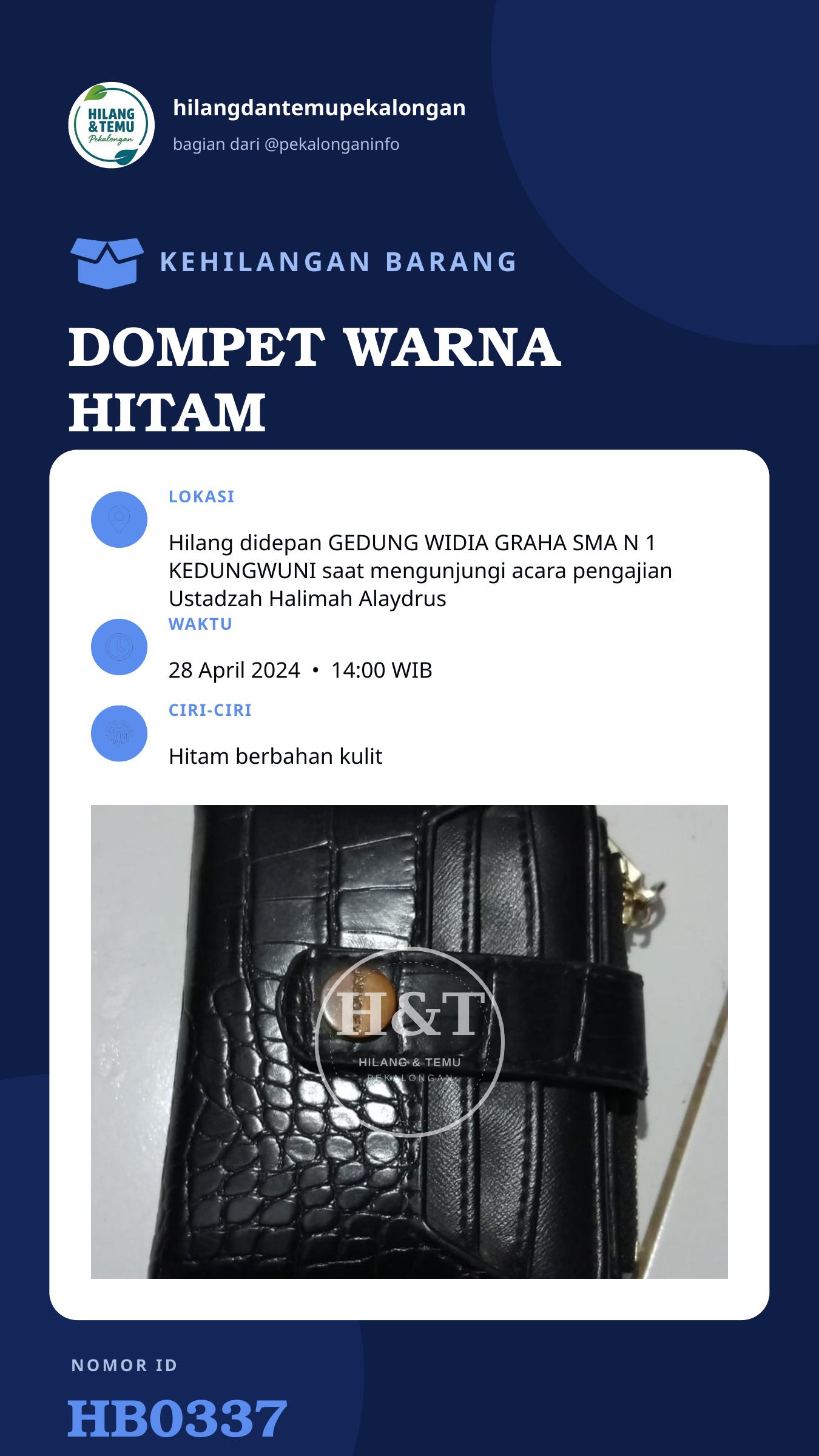 Story 9:16 laporan DOMPET WARNA HITAM