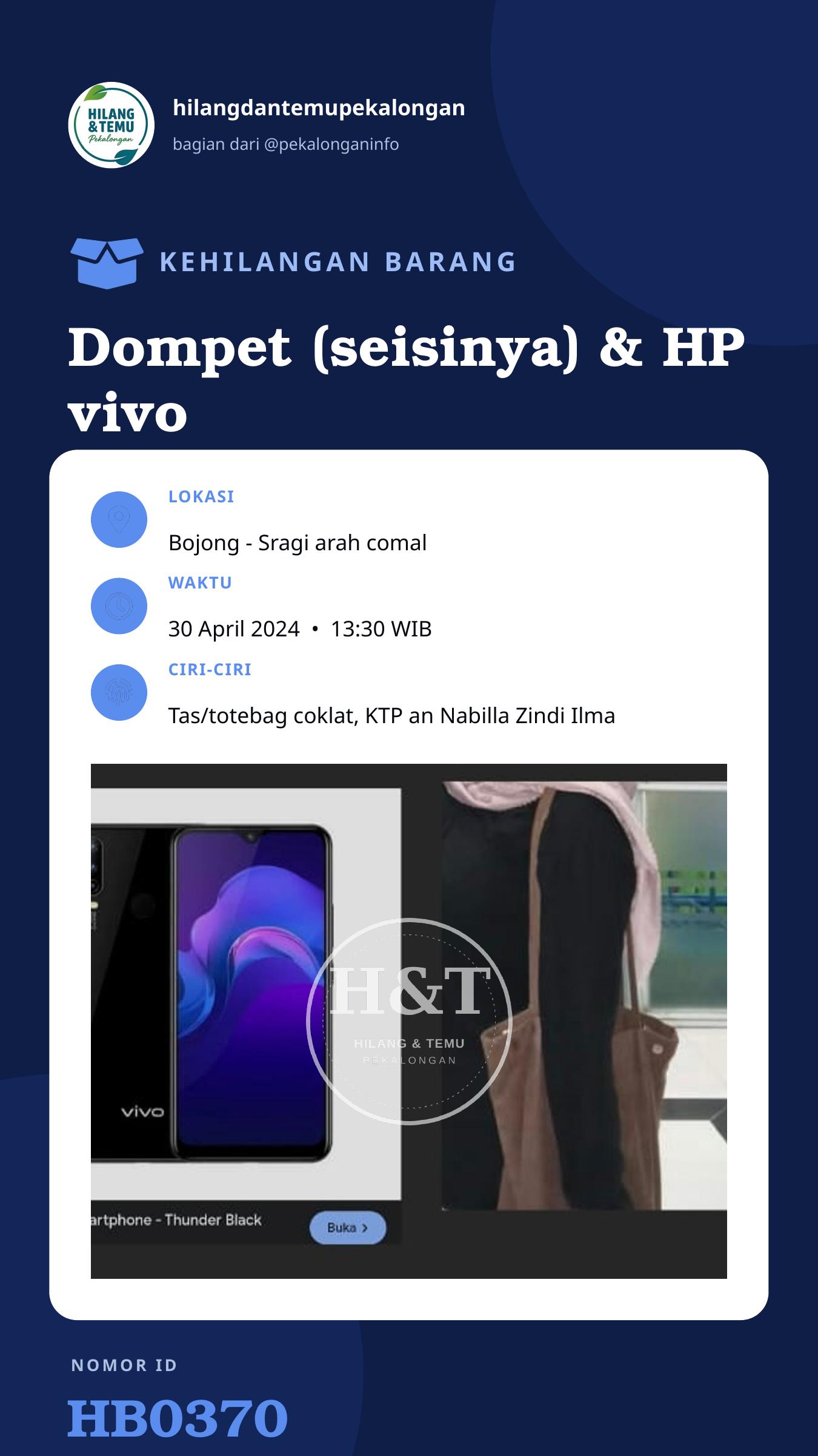 Story 9:16 laporan Dompet (seisinya) & HP vivo y12
