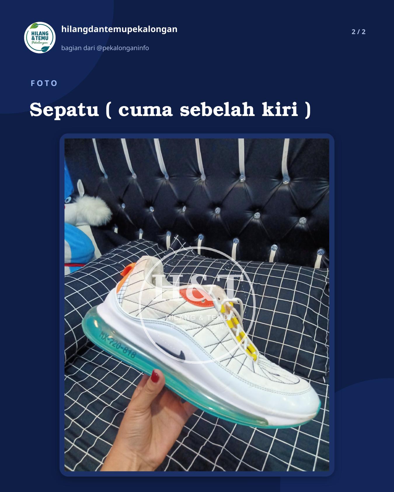 Slide 2 laporan Sepatu ( cuma sebelah kiri )