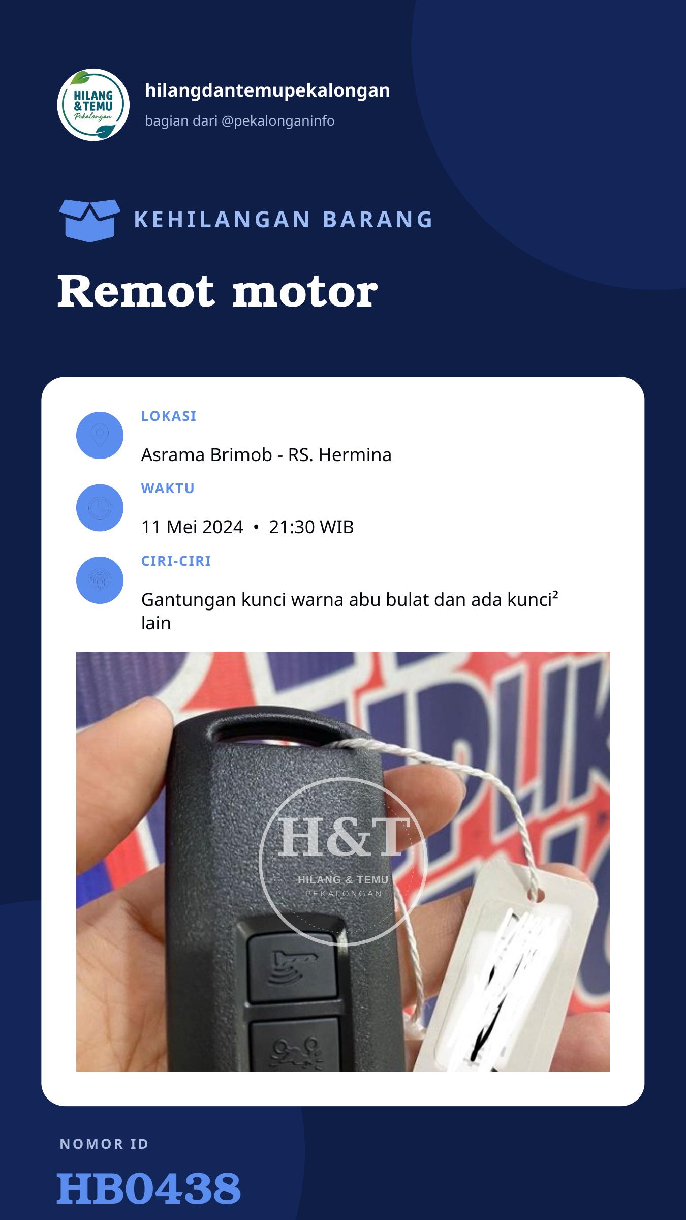 Story 9:16 laporan Remot motor