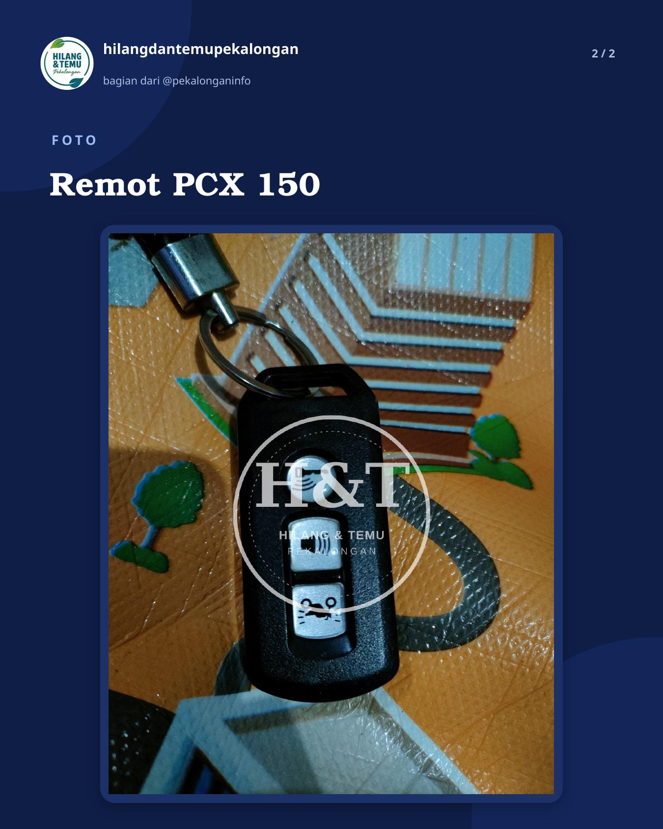 Slide 2 laporan Remot PCX 150