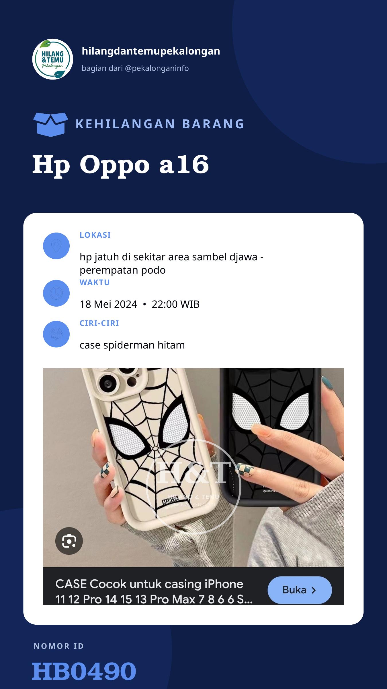 Story 9:16 laporan Hp Oppo a16