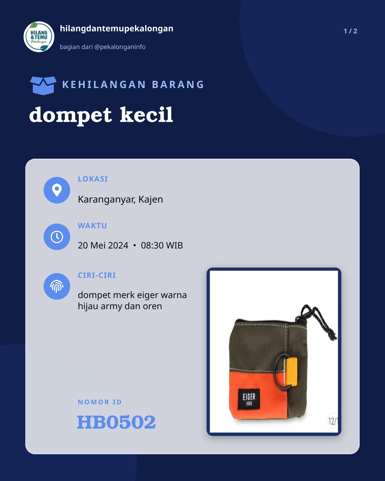 Slide 1 laporan dompet kecil