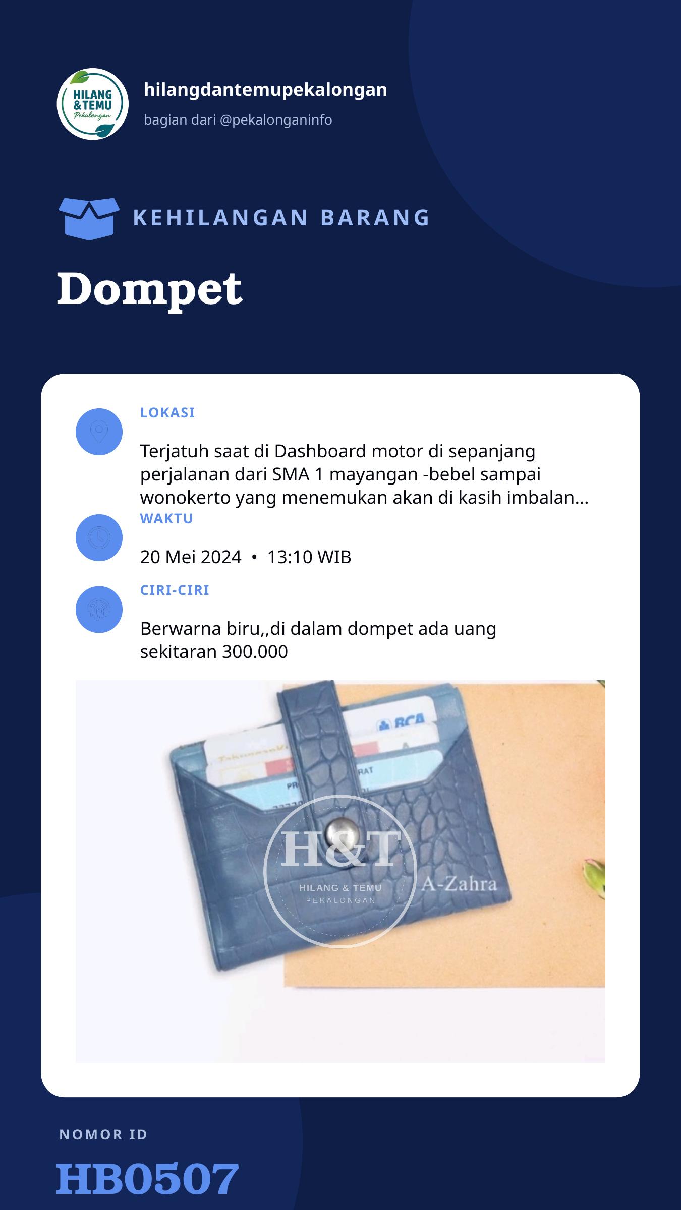 Story 9:16 laporan Dompet