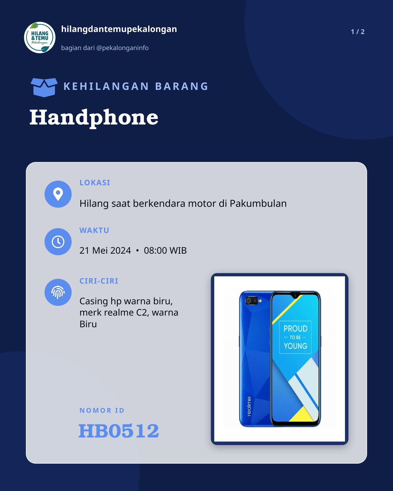 Slide 1 laporan Handphone