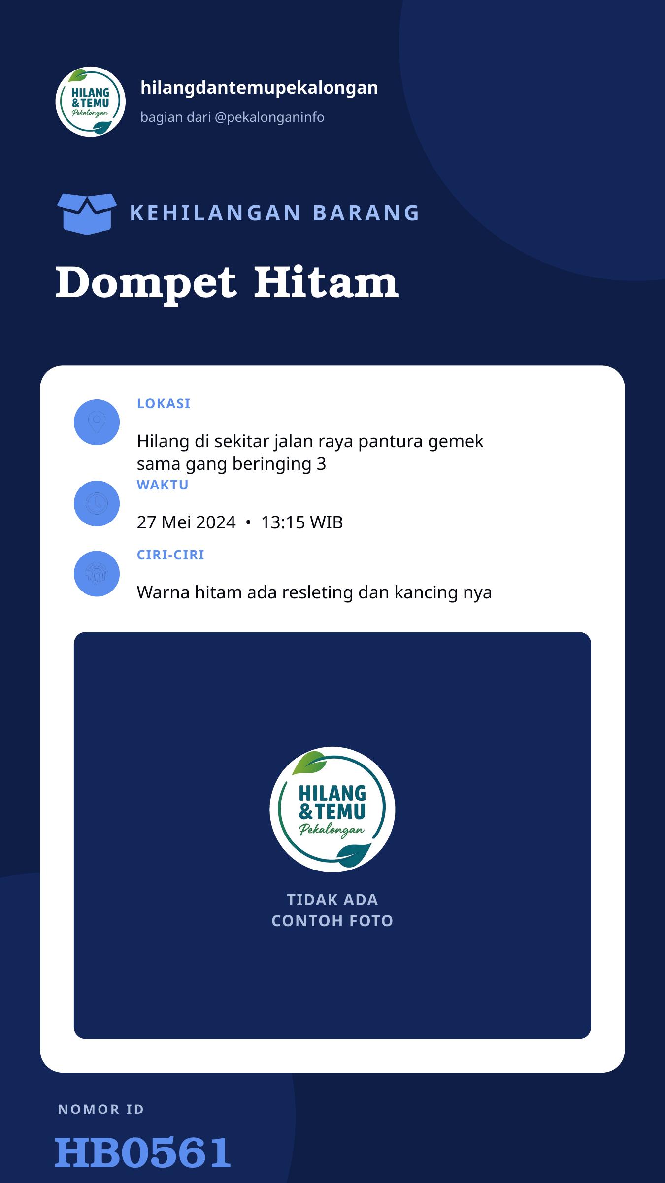 Story 9:16 laporan Dompet Hitam