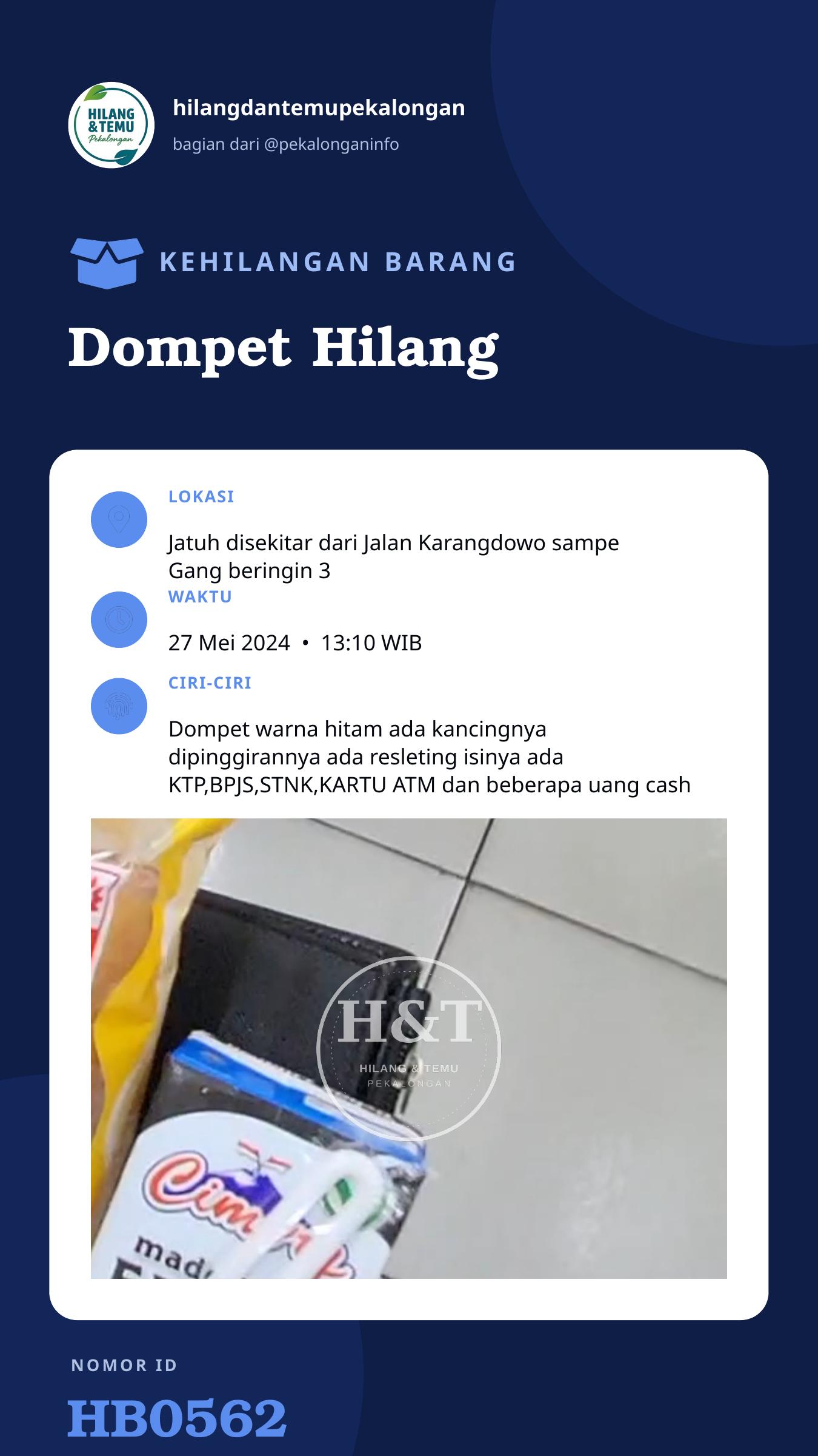 Story 9:16 laporan Dompet Hilang