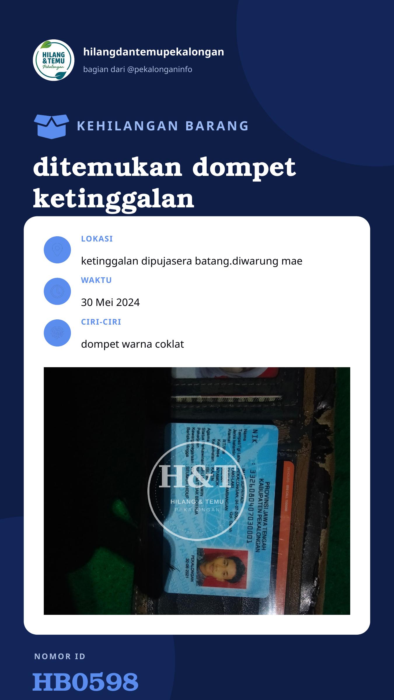 Story 9:16 laporan ditemukan dompet ketinggalan