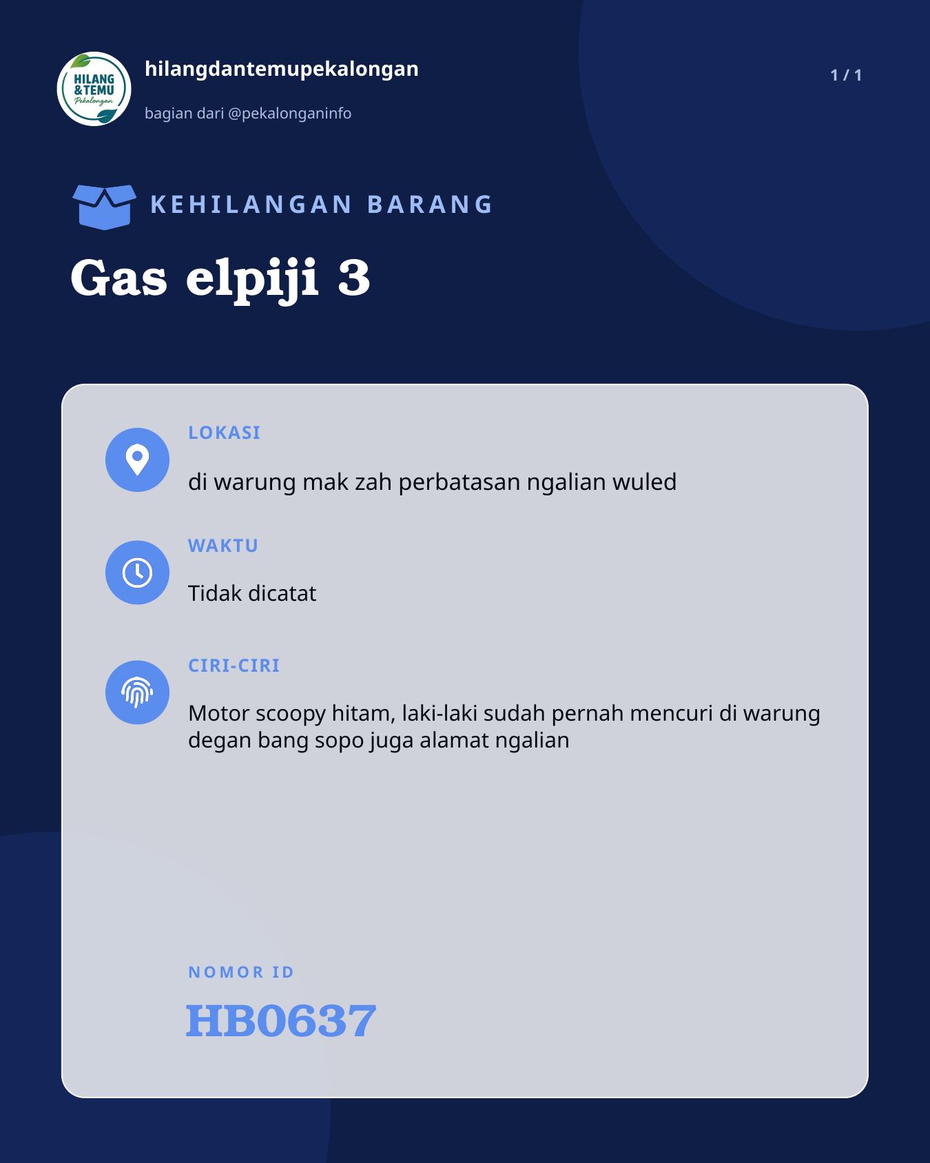 Slide laporan Gas elpiji 3 (HB0637)