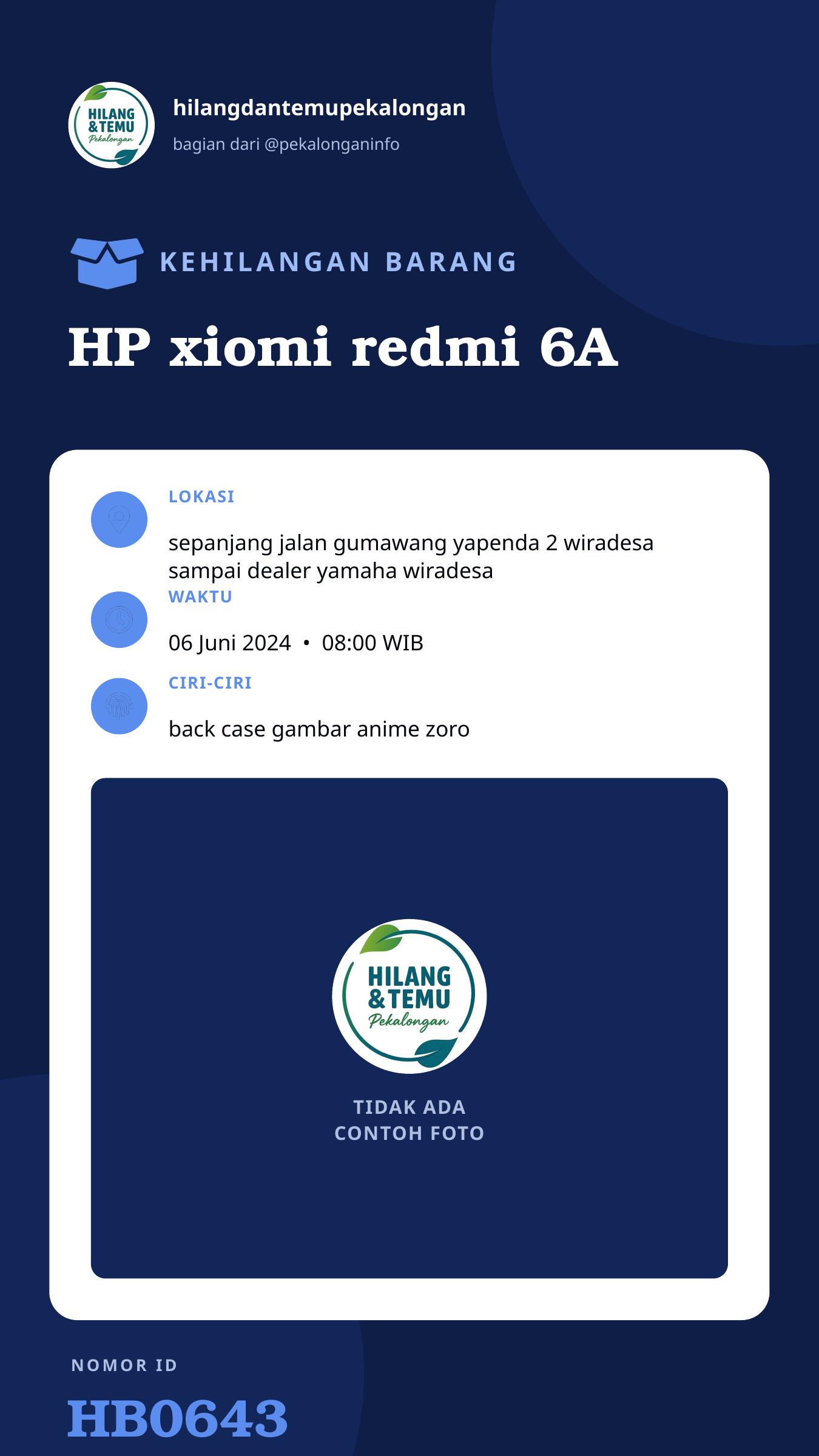 Story 9:16 laporan HP xiomi redmi 6A
