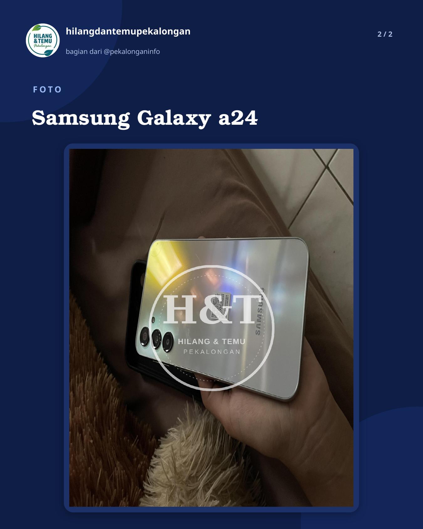 Slide 2 laporan Samsung Galaxy a24