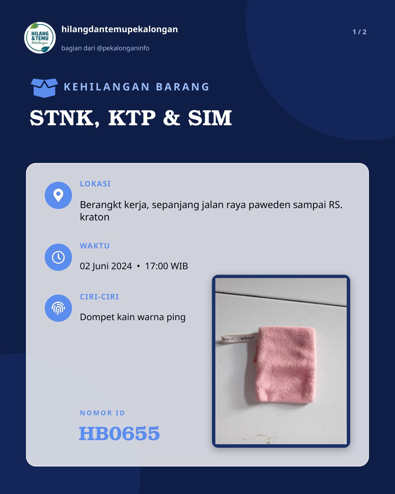 Slide 1 laporan STNK, KTP & SIM