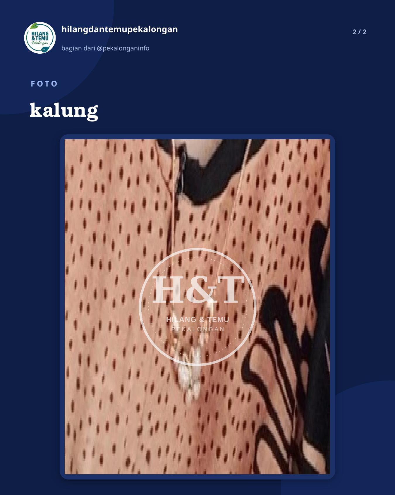 Slide 2 laporan kalung
