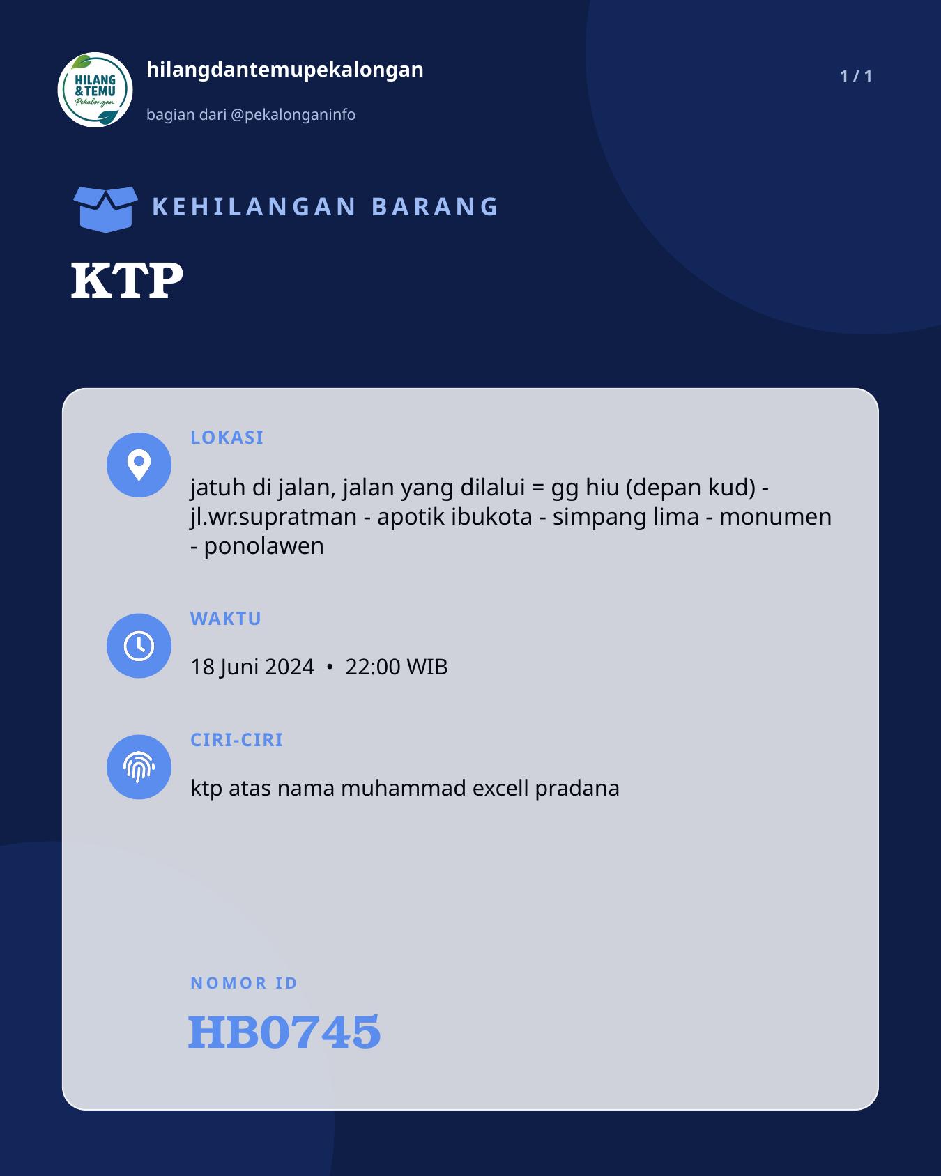 Slide laporan KTP (HB0745)