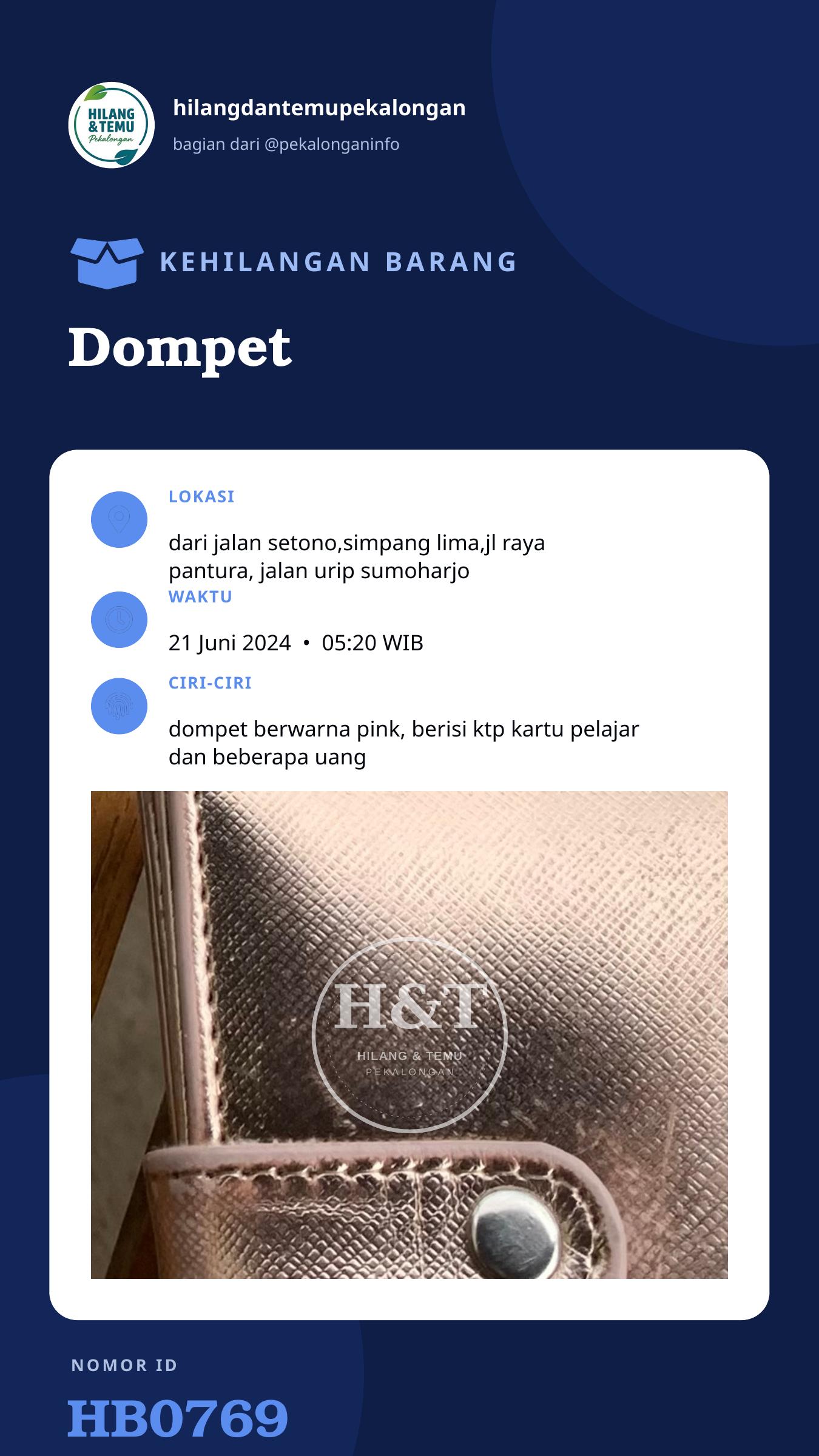Story 9:16 laporan Dompet