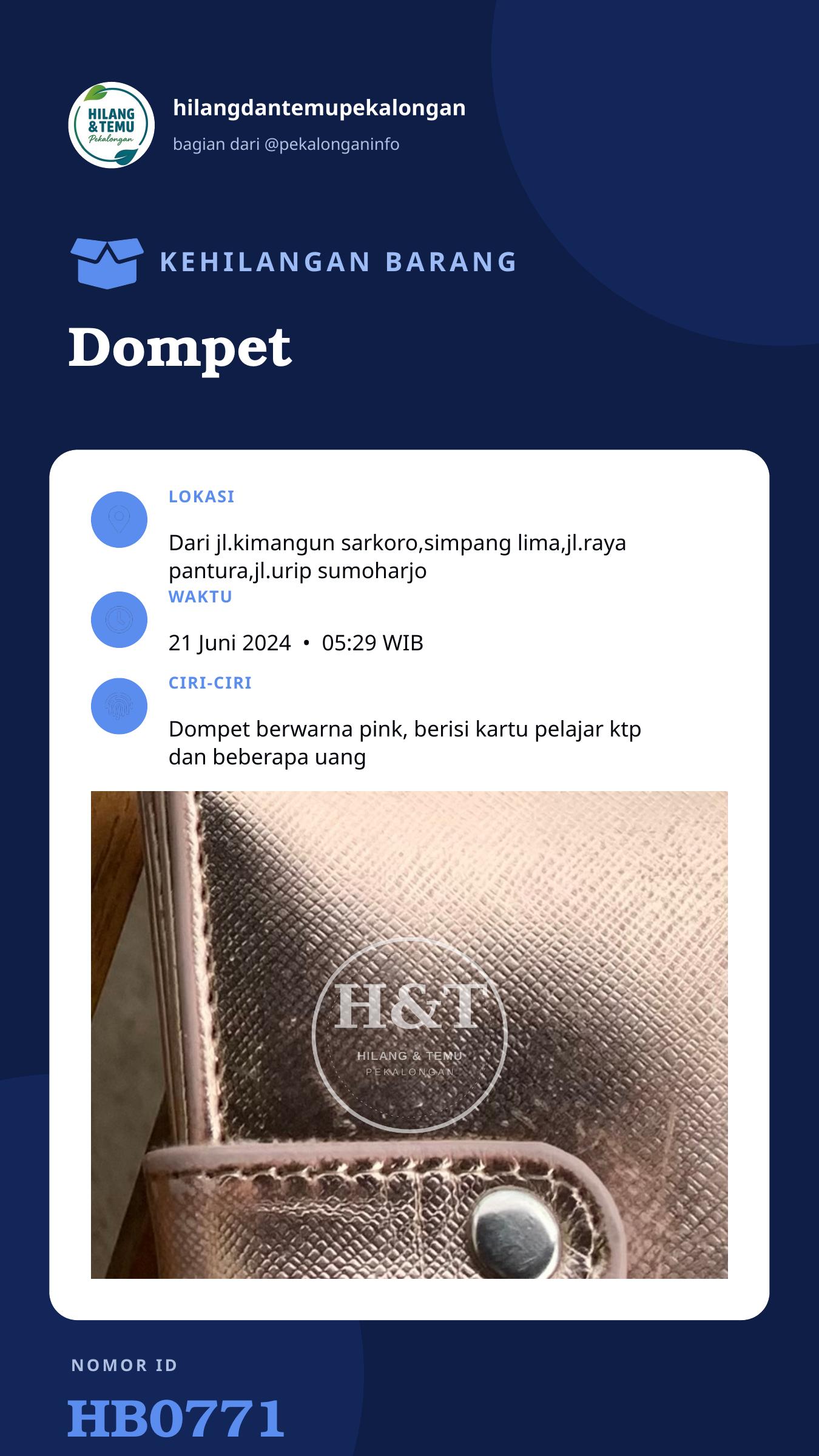 Story 9:16 laporan Dompet