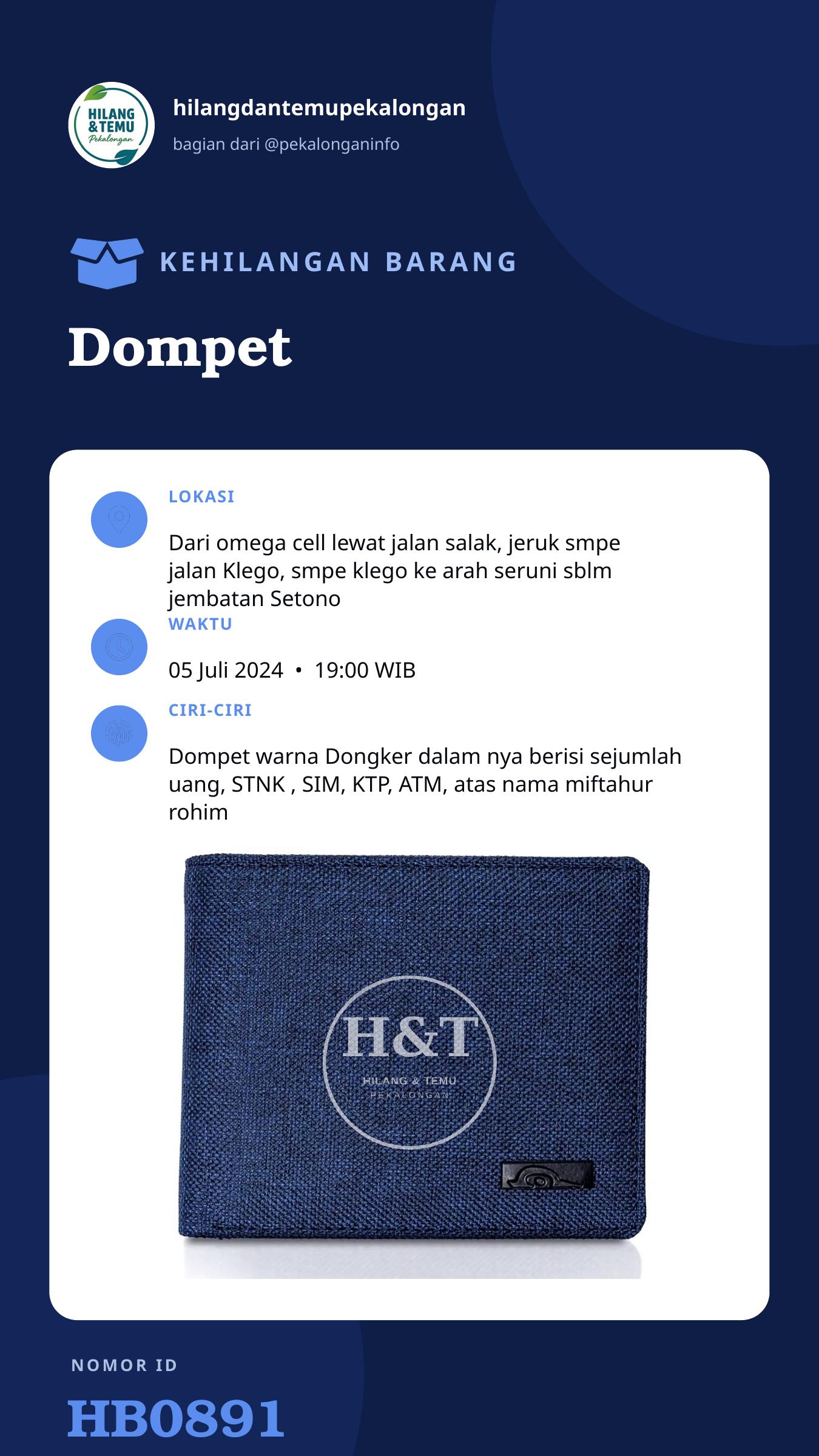 Story 9:16 laporan Dompet