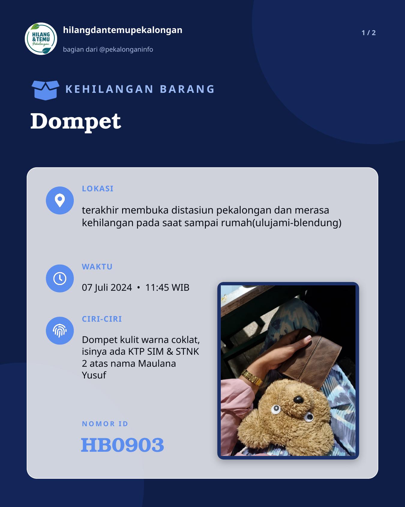 Slide 1 laporan Dompet