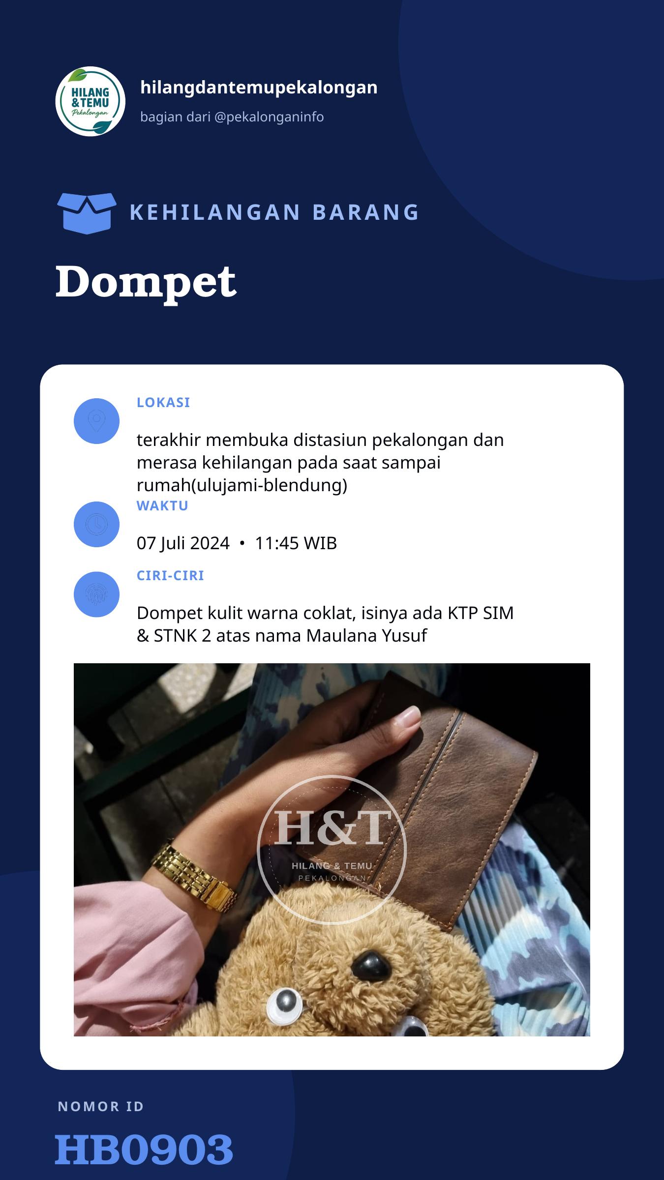Story 9:16 laporan Dompet