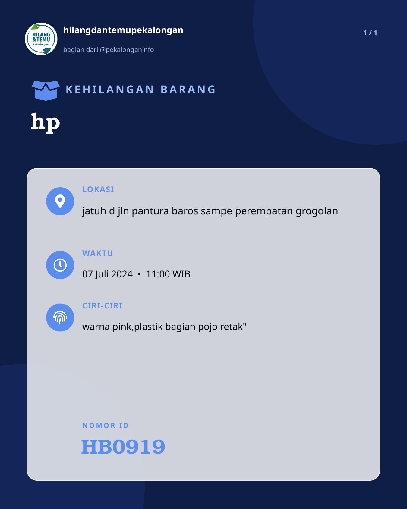 Slide laporan hp (HB0919)