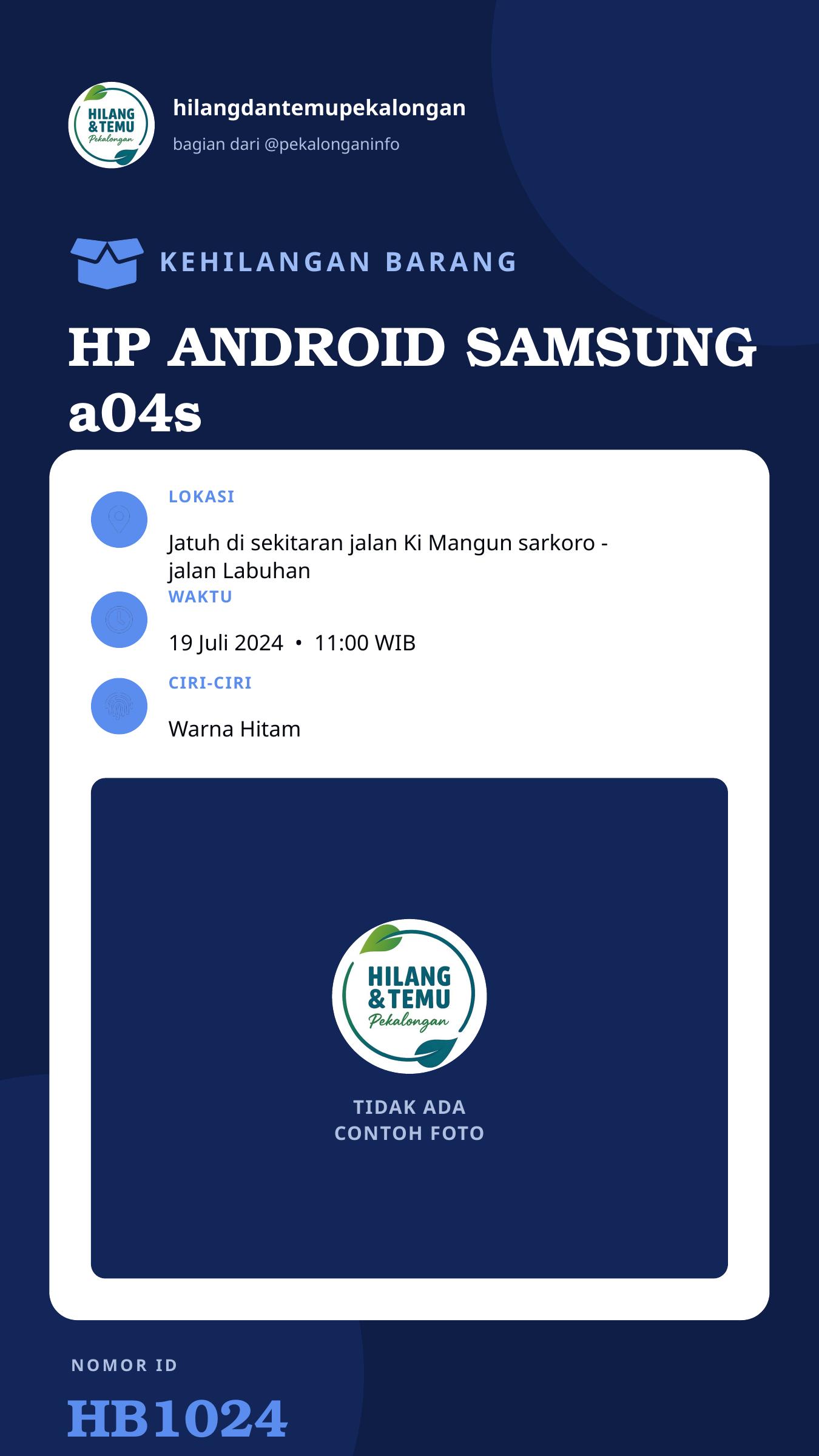 Story 9:16 laporan HP ANDROID SAMSUNG a04s