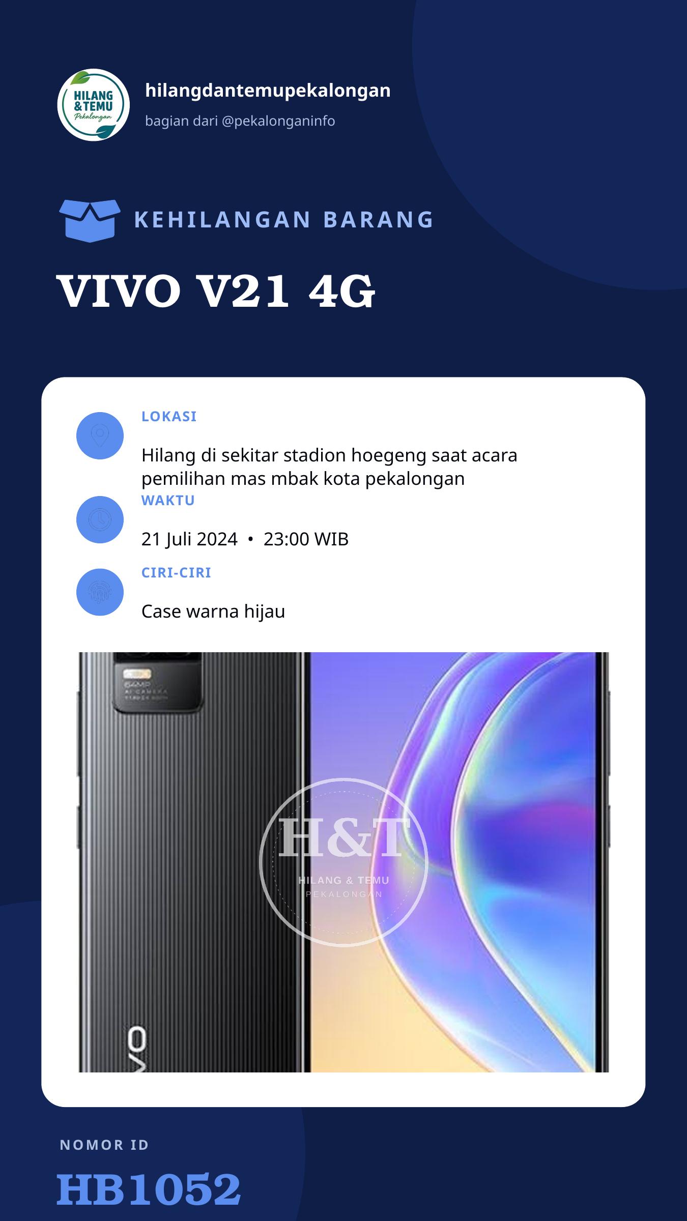 Story 9:16 laporan VIVO V21 4G
