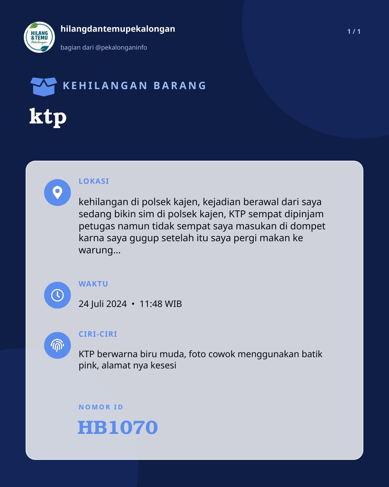 Slide laporan ktp (HB1070)