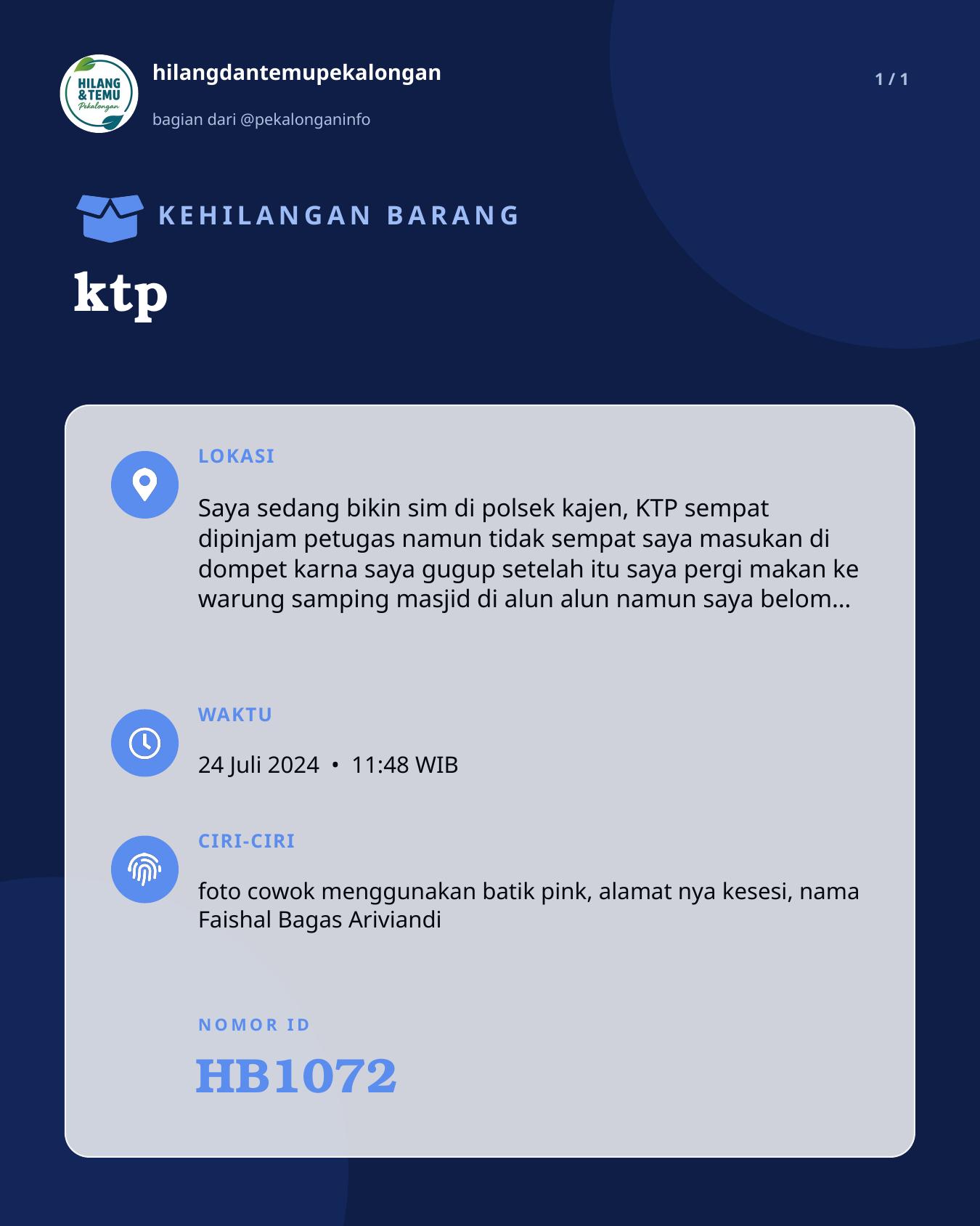 Slide laporan ktp (HB1072)