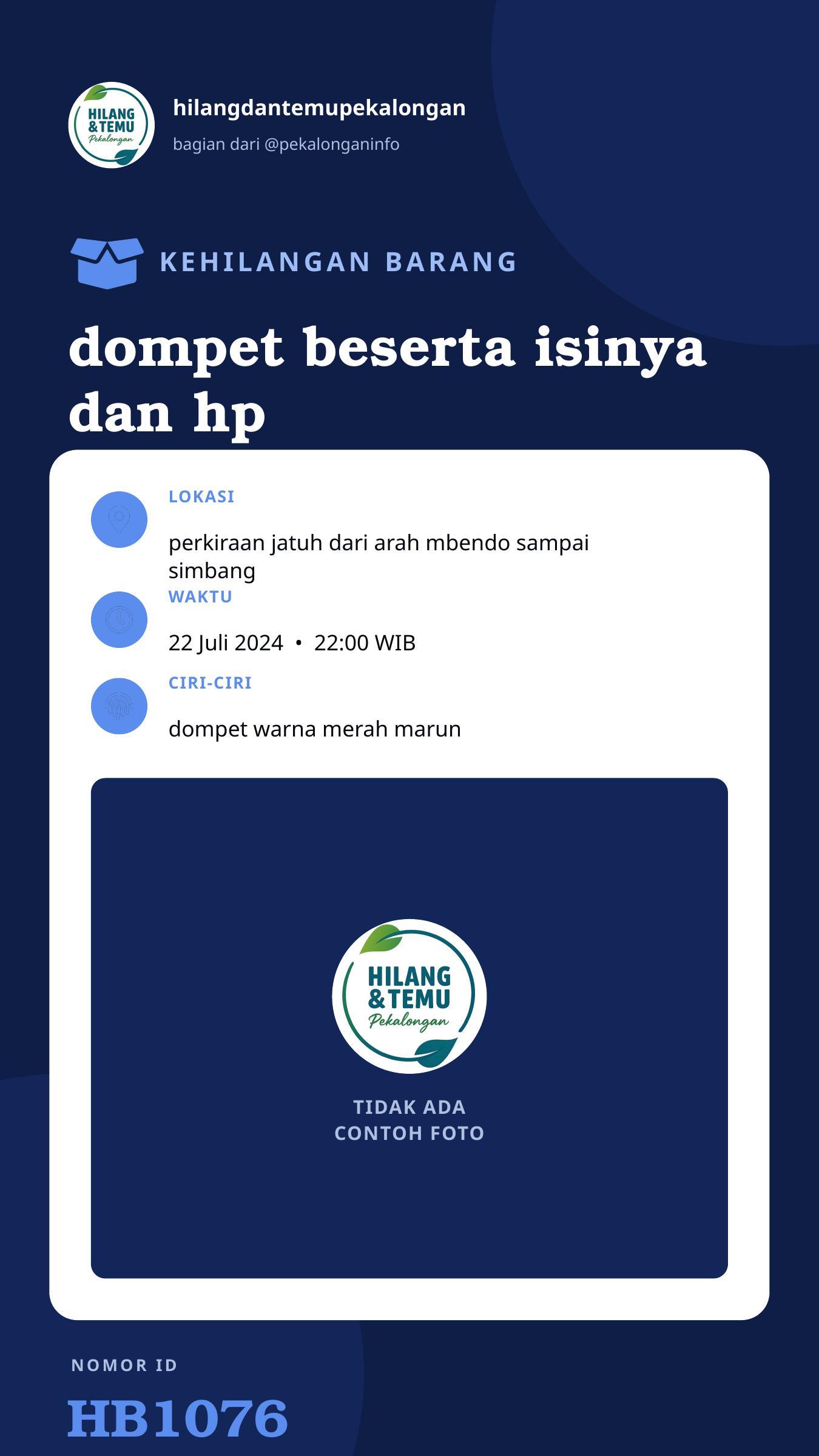 Story 9:16 laporan dompet beserta isinya dan hp