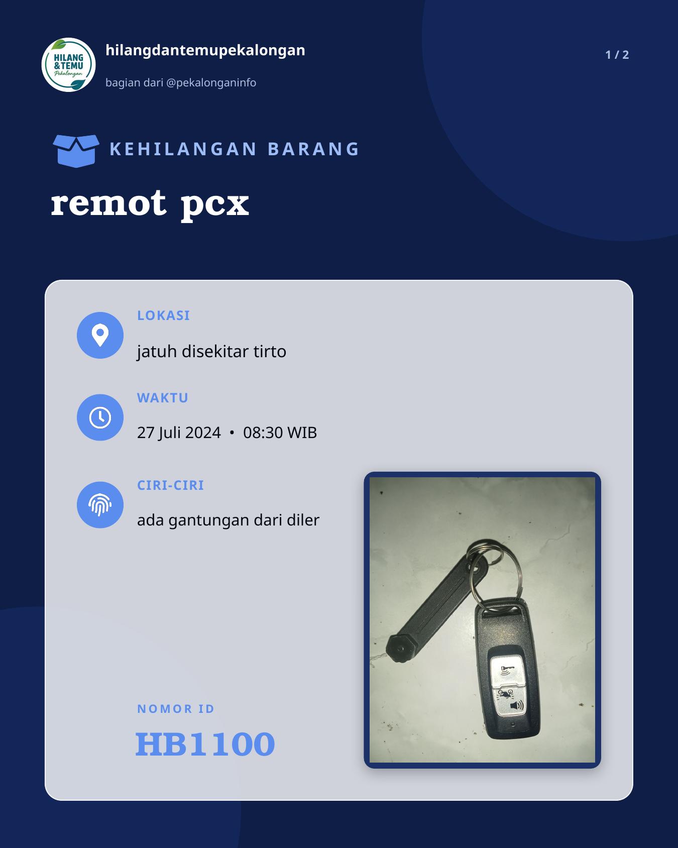 Slide 1 laporan remot pcx