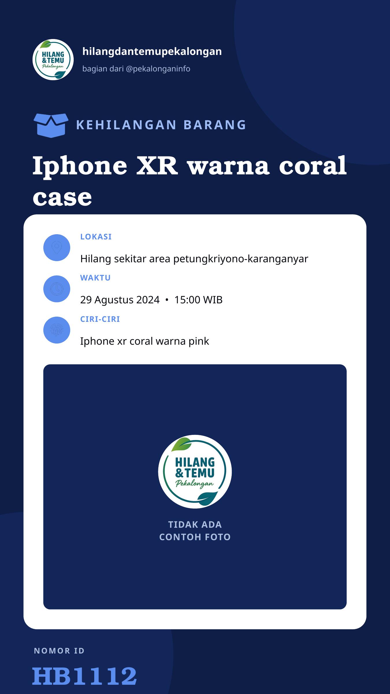 Story 9:16 laporan Iphone XR warna coral case pink