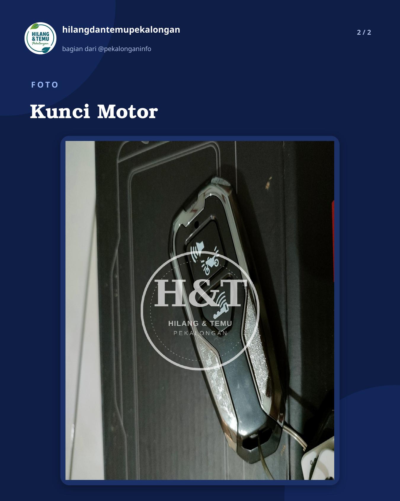 Slide 2 laporan Kunci Motor