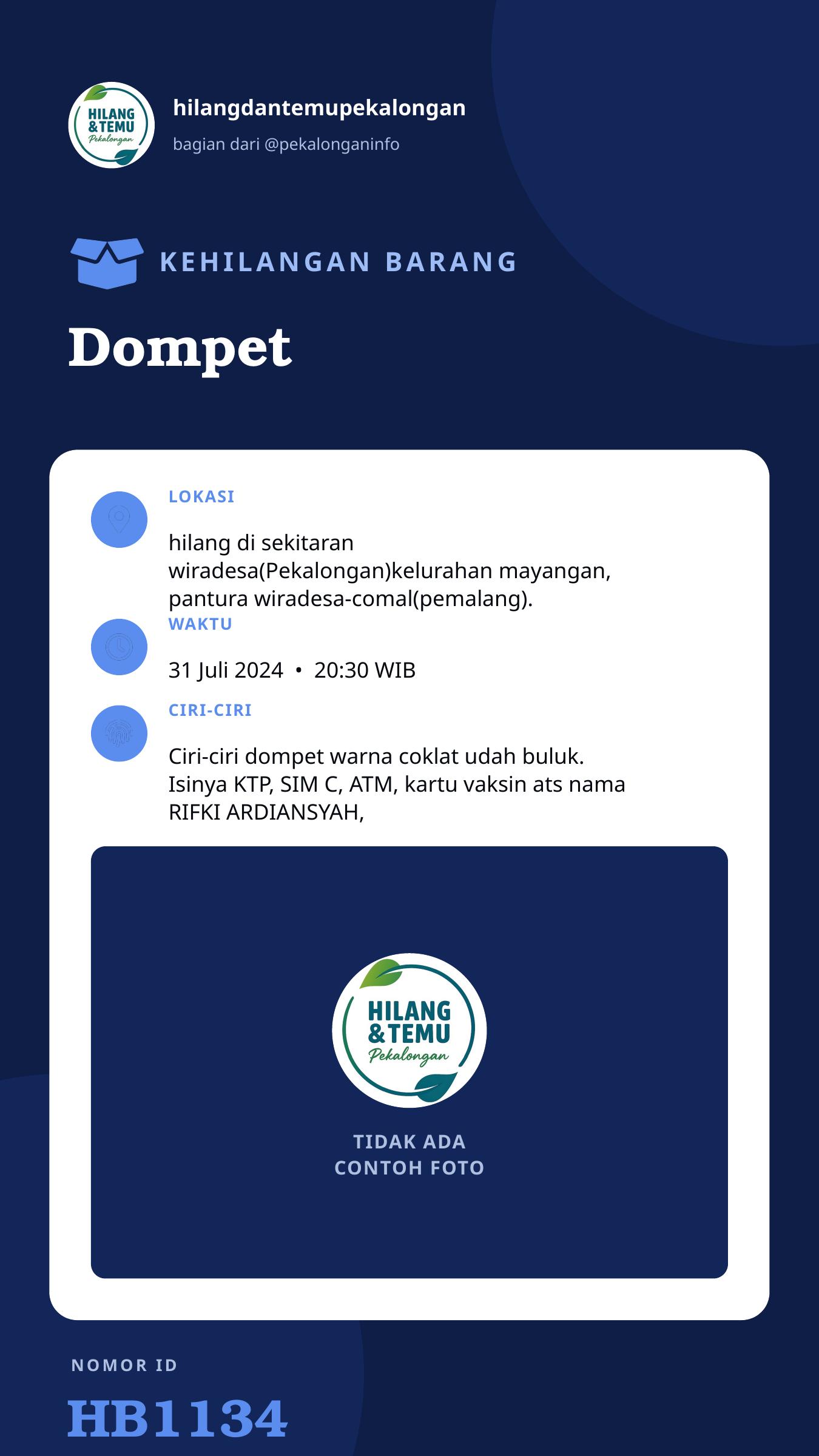 Story 9:16 laporan Dompet