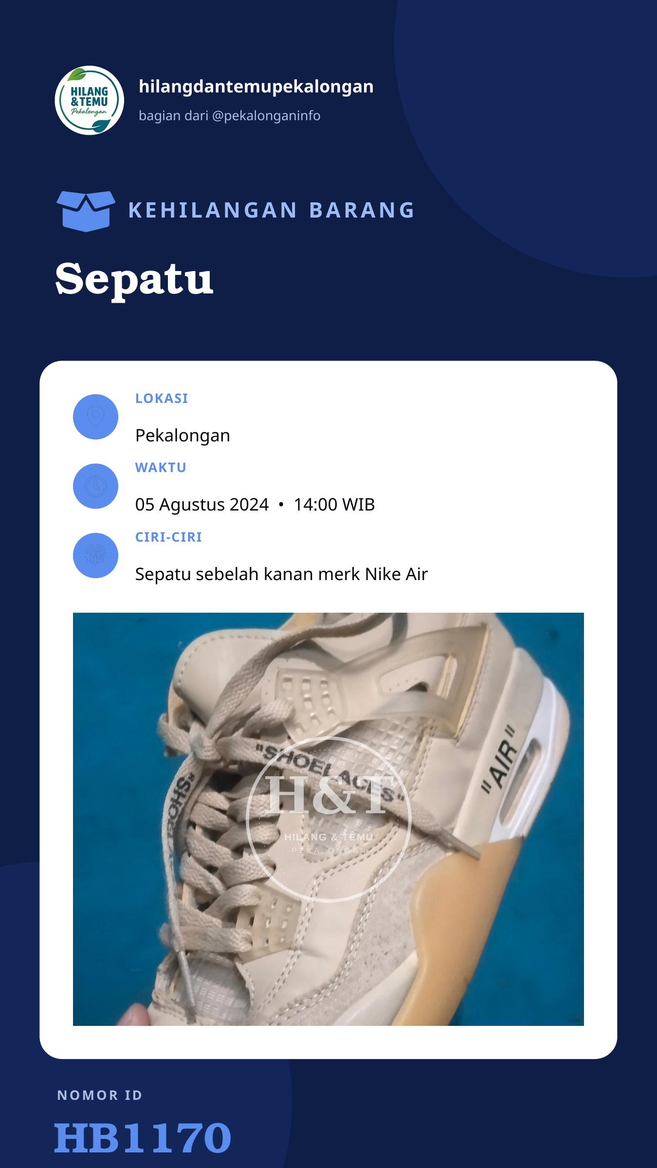 Story 9:16 laporan Sepatu