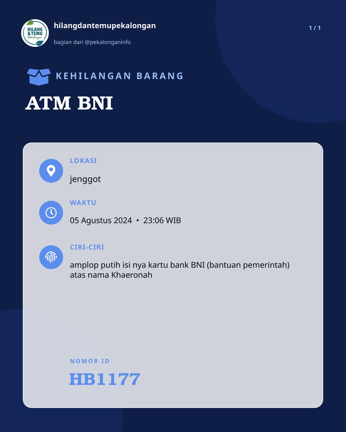 Slide laporan ATM BNI (HB1177)