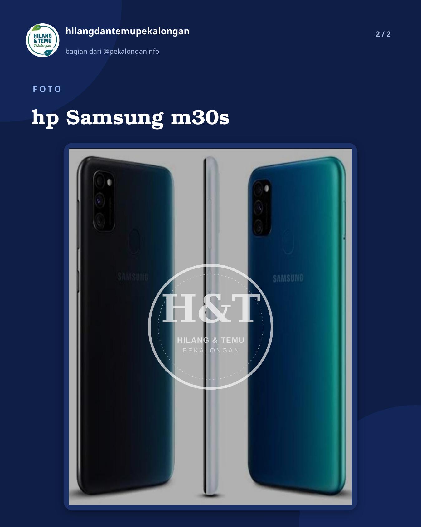 Slide 2 laporan hp Samsung m30s