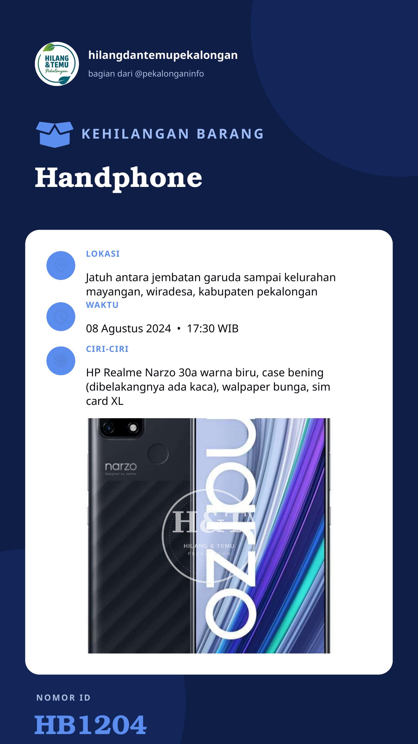 Story 9:16 laporan Handphone