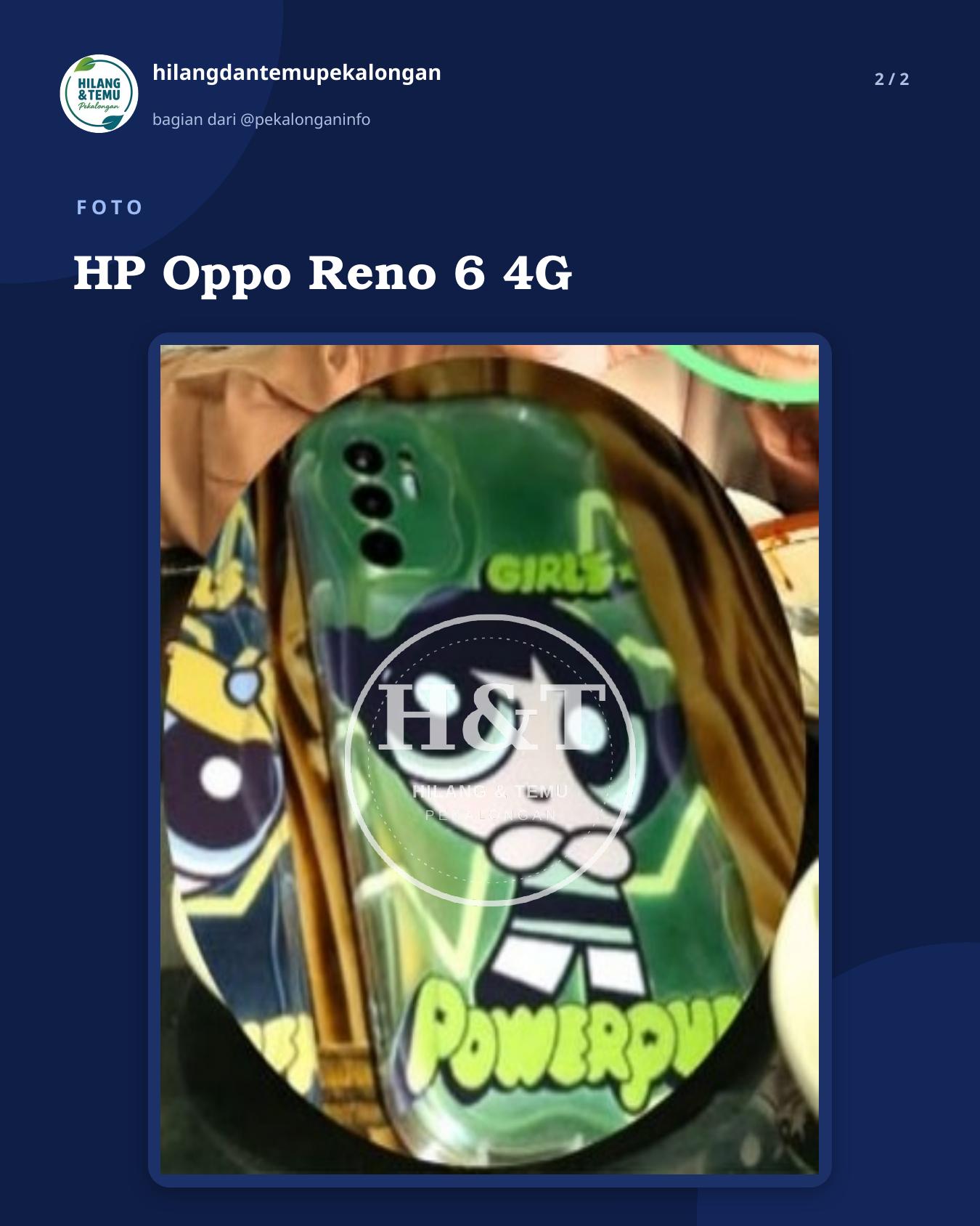 Slide 2 laporan HP Oppo Reno 6 4G