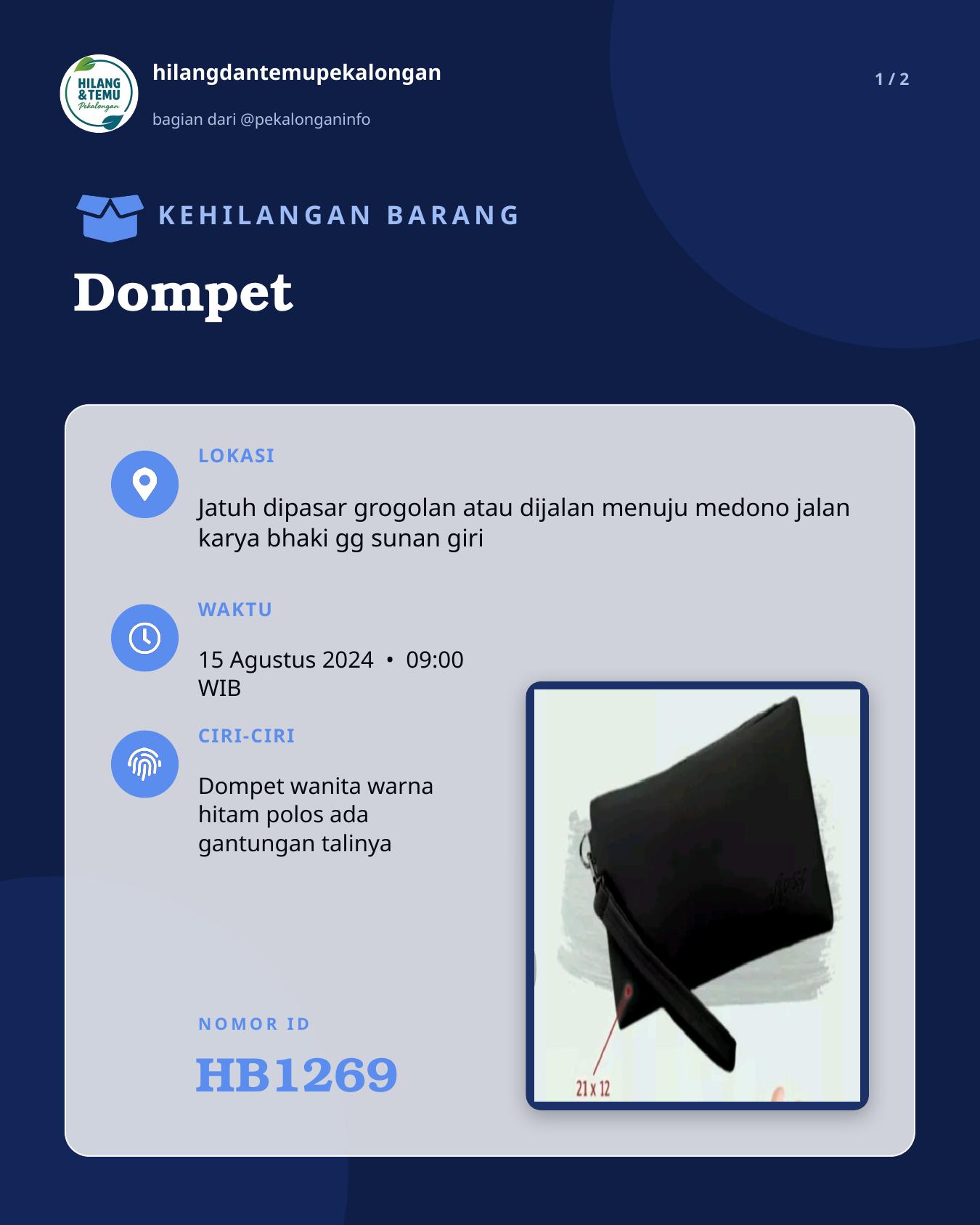 Slide 1 laporan Dompet