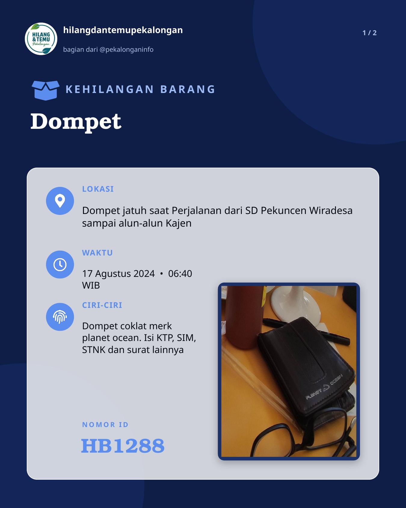 Slide 1 laporan Dompet
