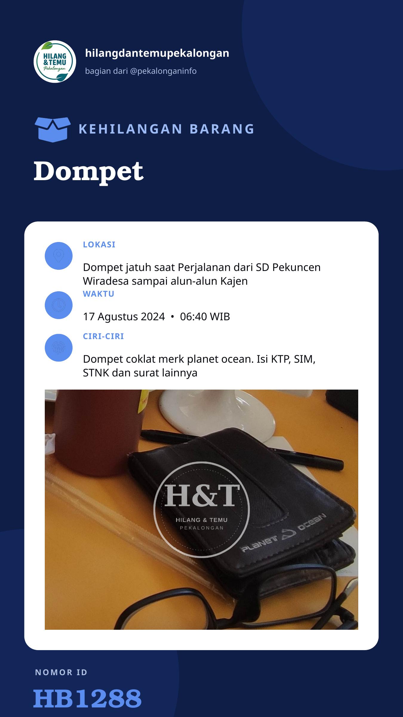 Story 9:16 laporan Dompet