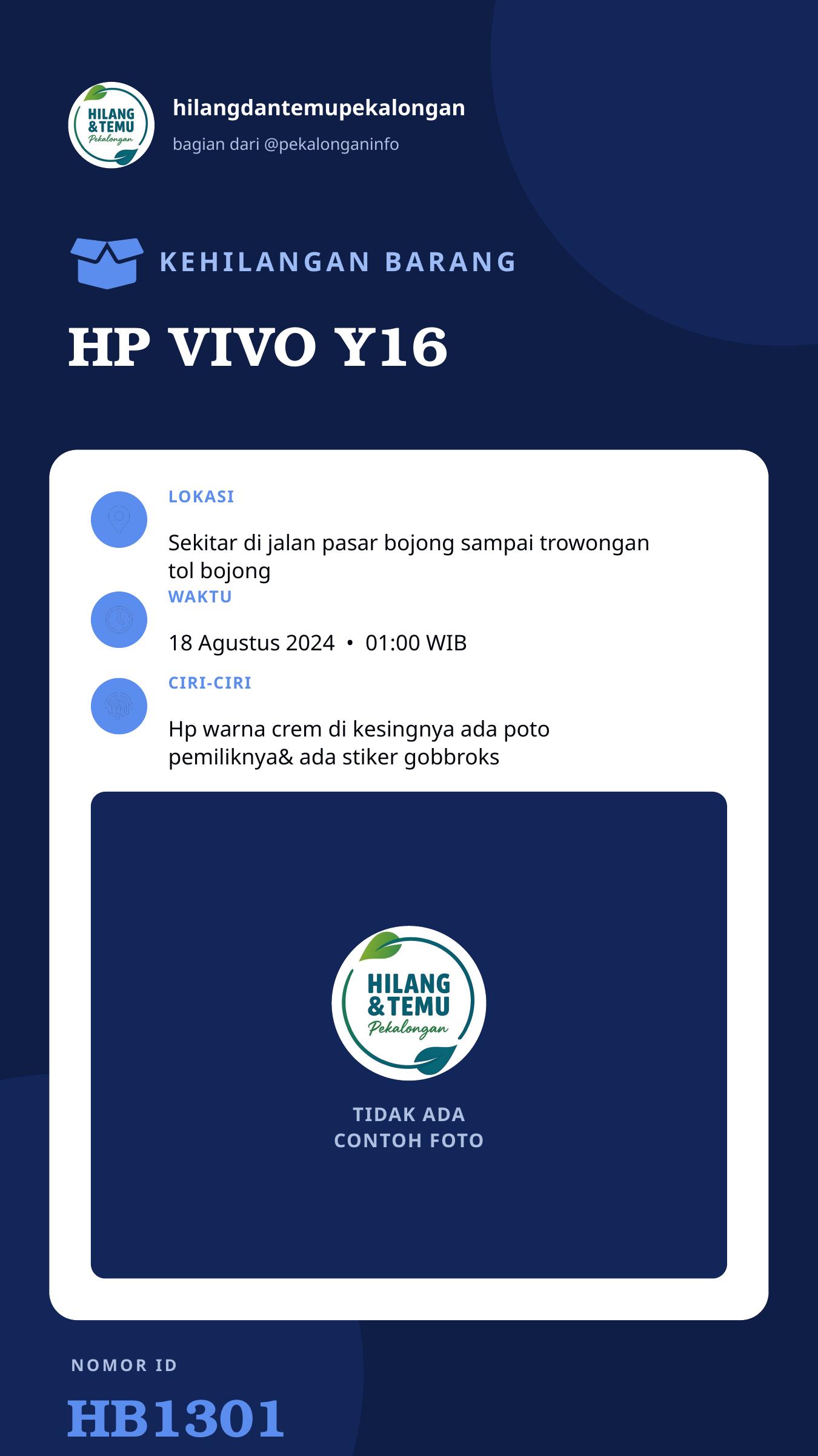 Story 9:16 laporan HP VIVO Y16