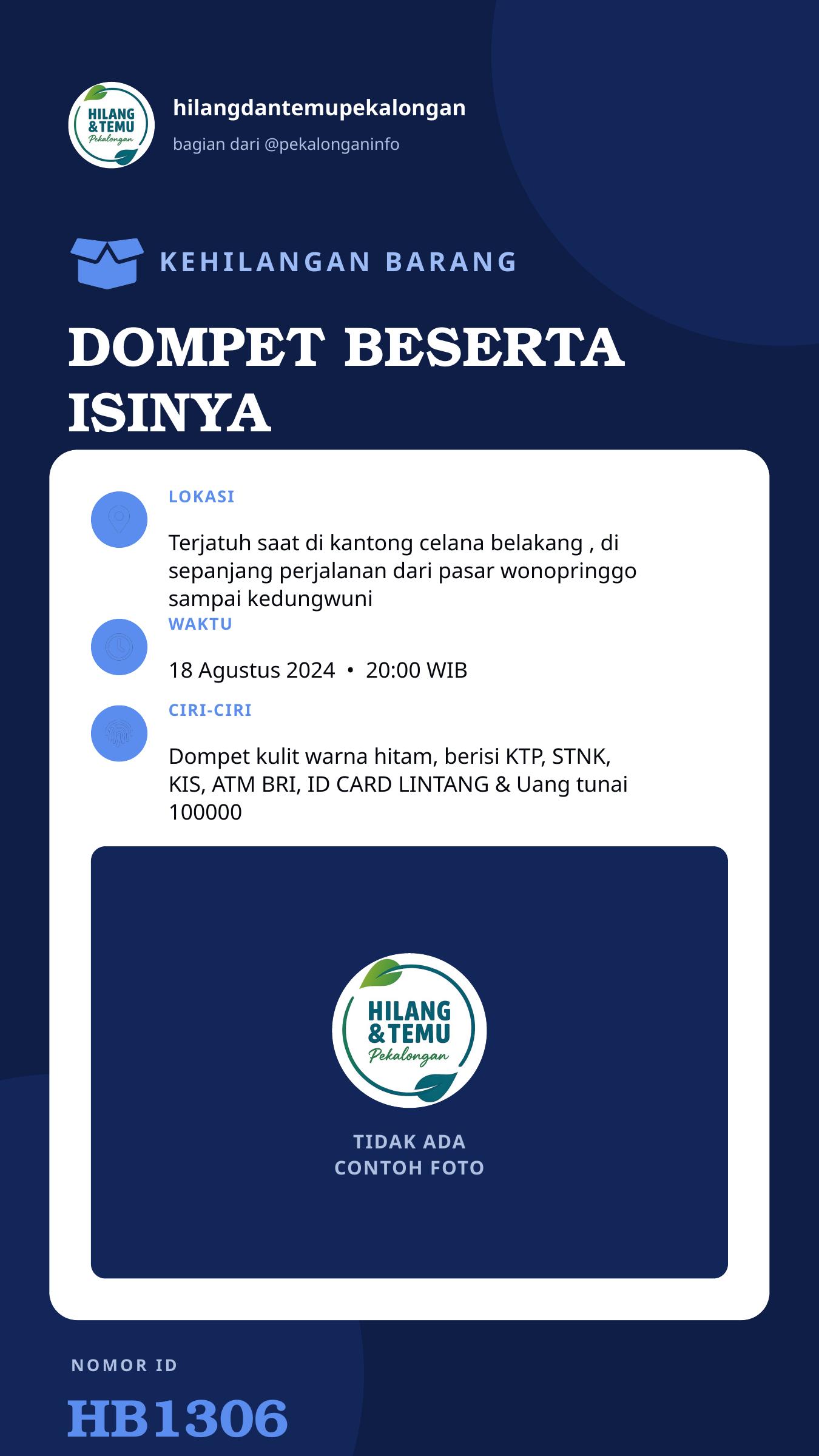 Story 9:16 laporan DOMPET BESERTA ISINYA